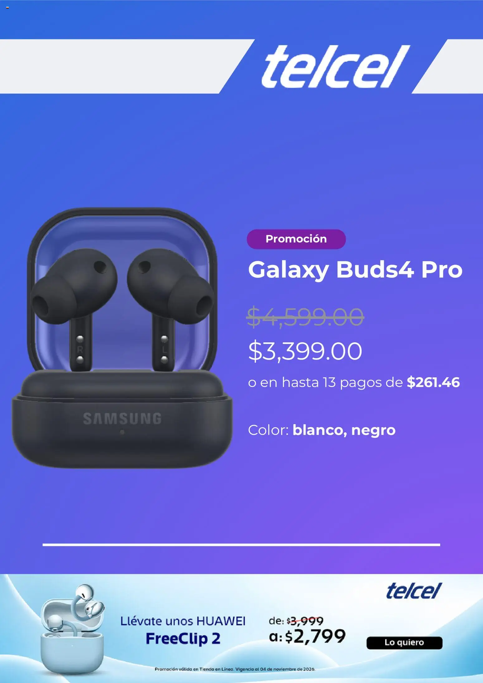 Telcel catálogo Folleto in México