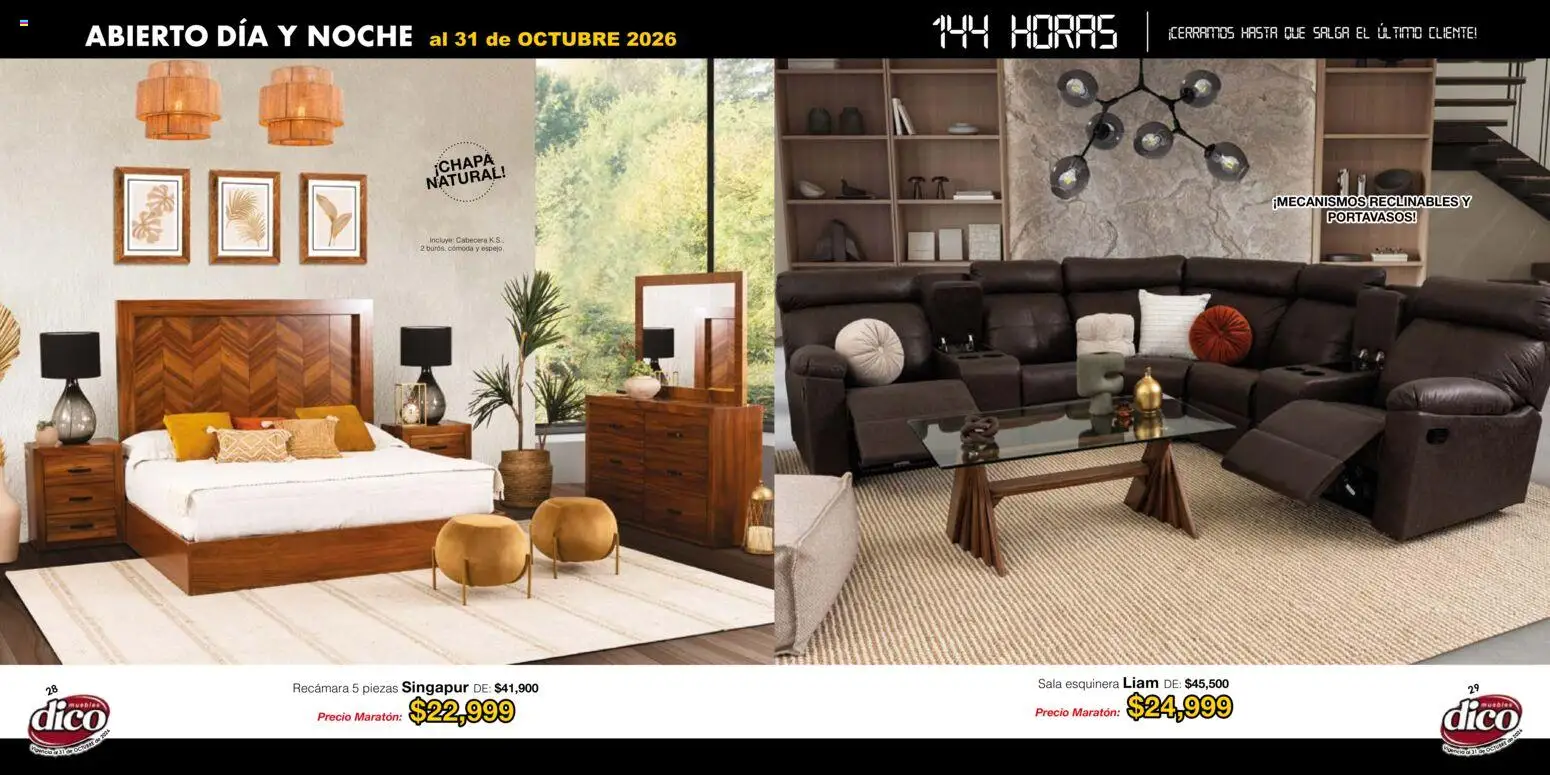 Muebles Dico catálogo Folleto in México