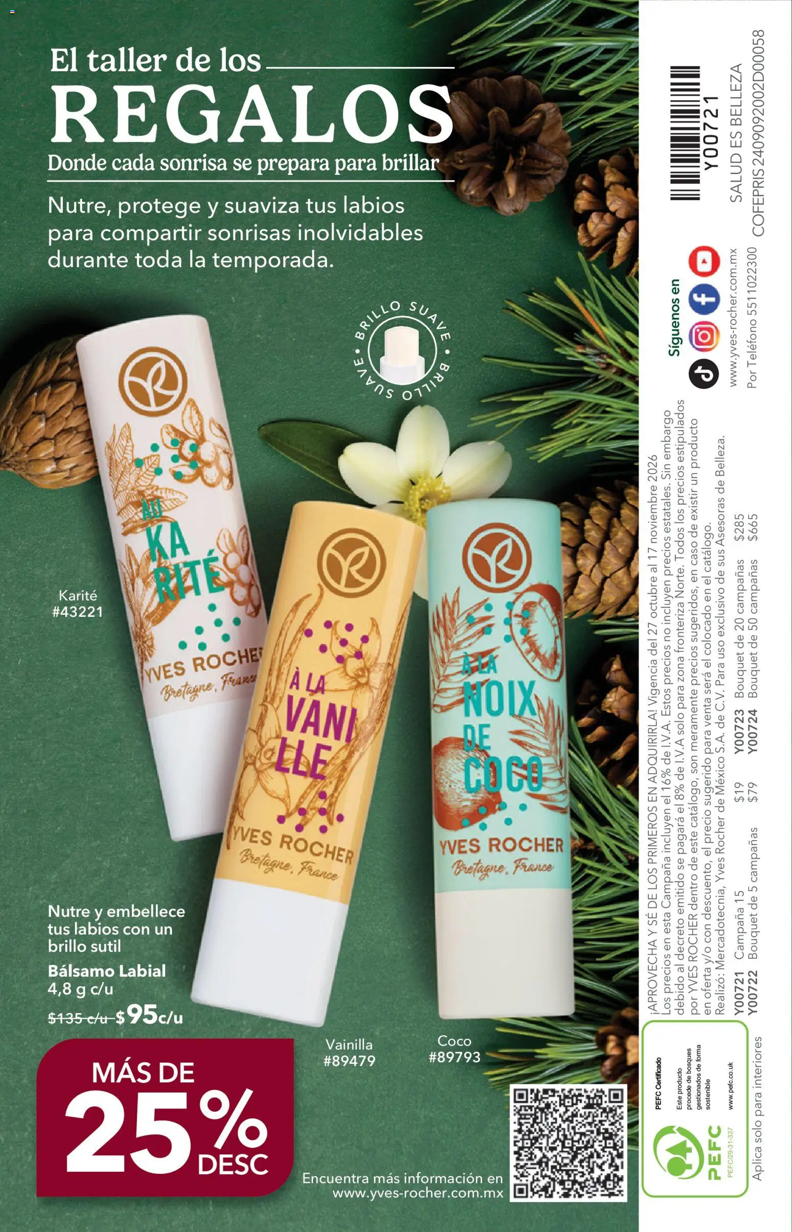 Yves Rocher campaña 15 2026 Folleto in México