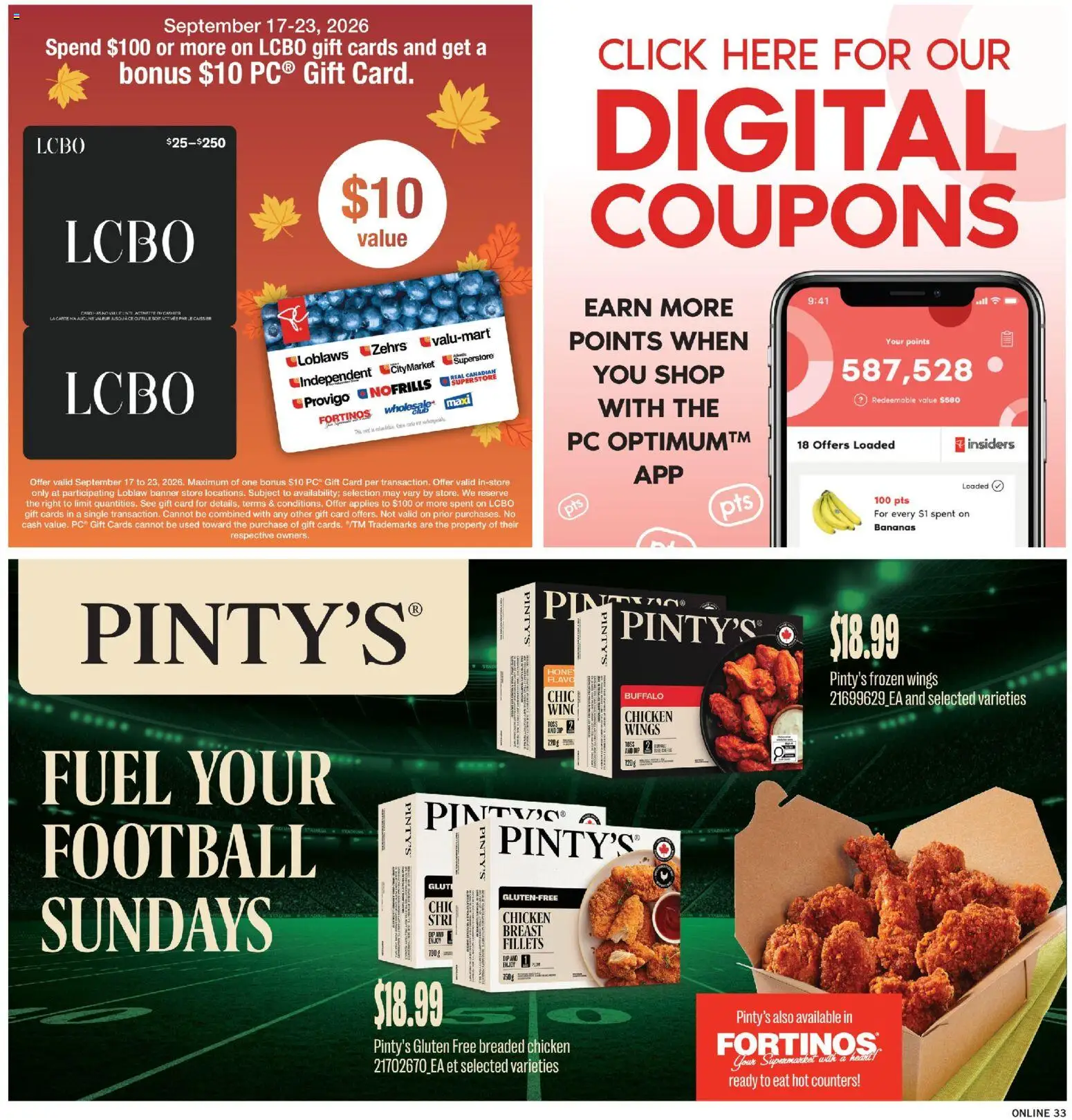 Fortinos weekly flyer / circulaire Flyer in Canada