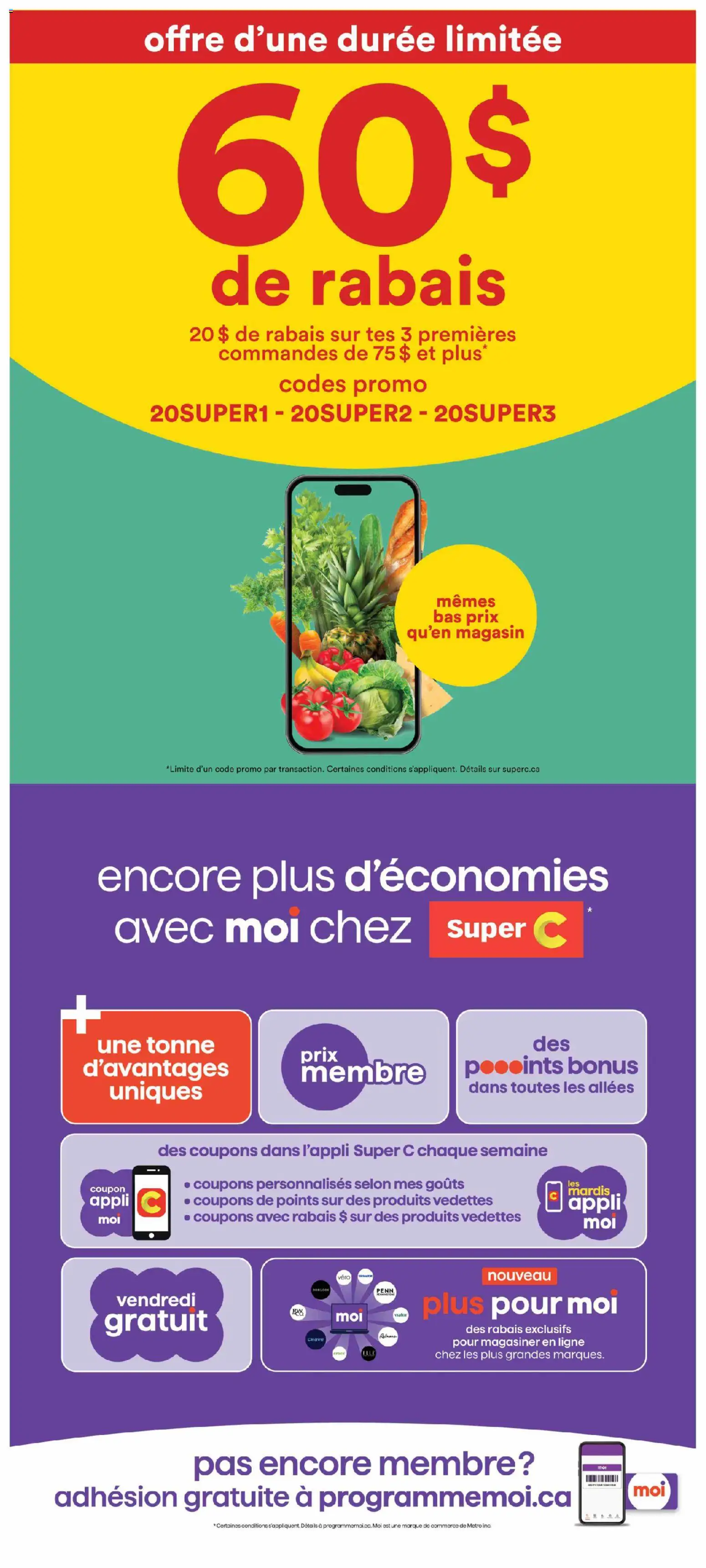 Super C weekly flyer / circulaire Flyer in Canada