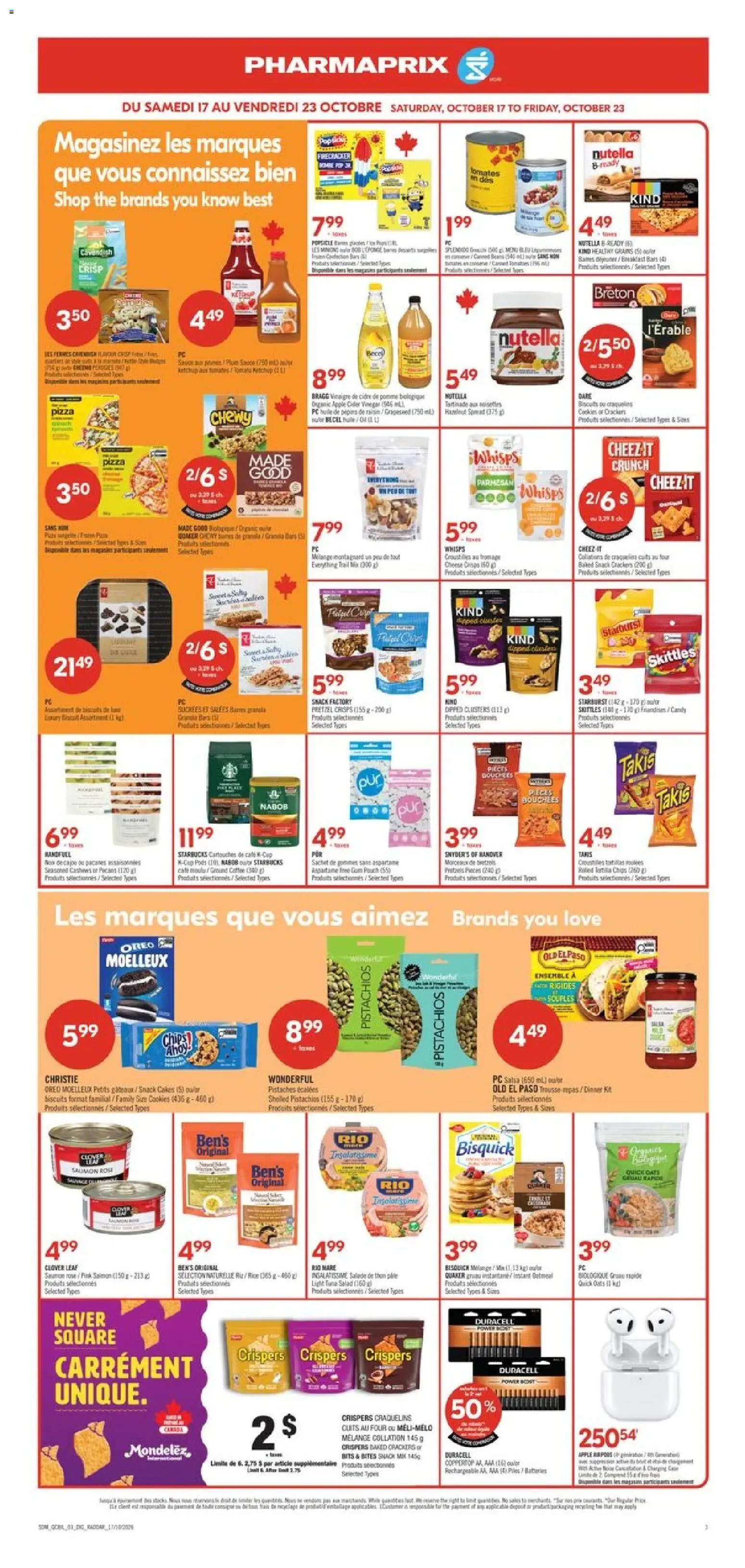 Pharmaprix weekly flyer / circulaire Flyer in Canada