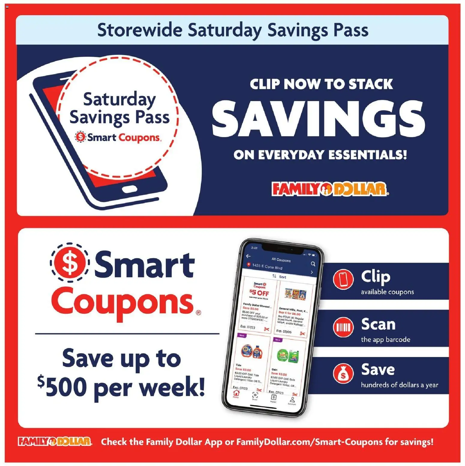 The new Family Dollar flyer is now online. See all July offers on your mobile and save! | United States