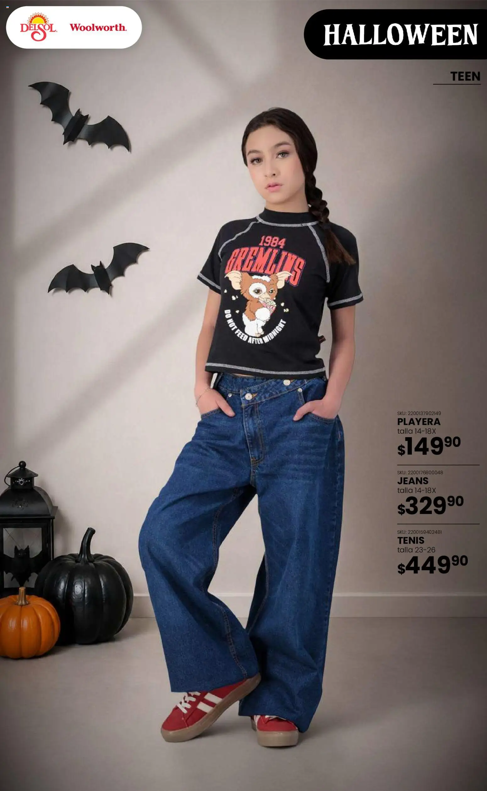 Del Sol y Woolworth catálogo Halloween Folleto in México