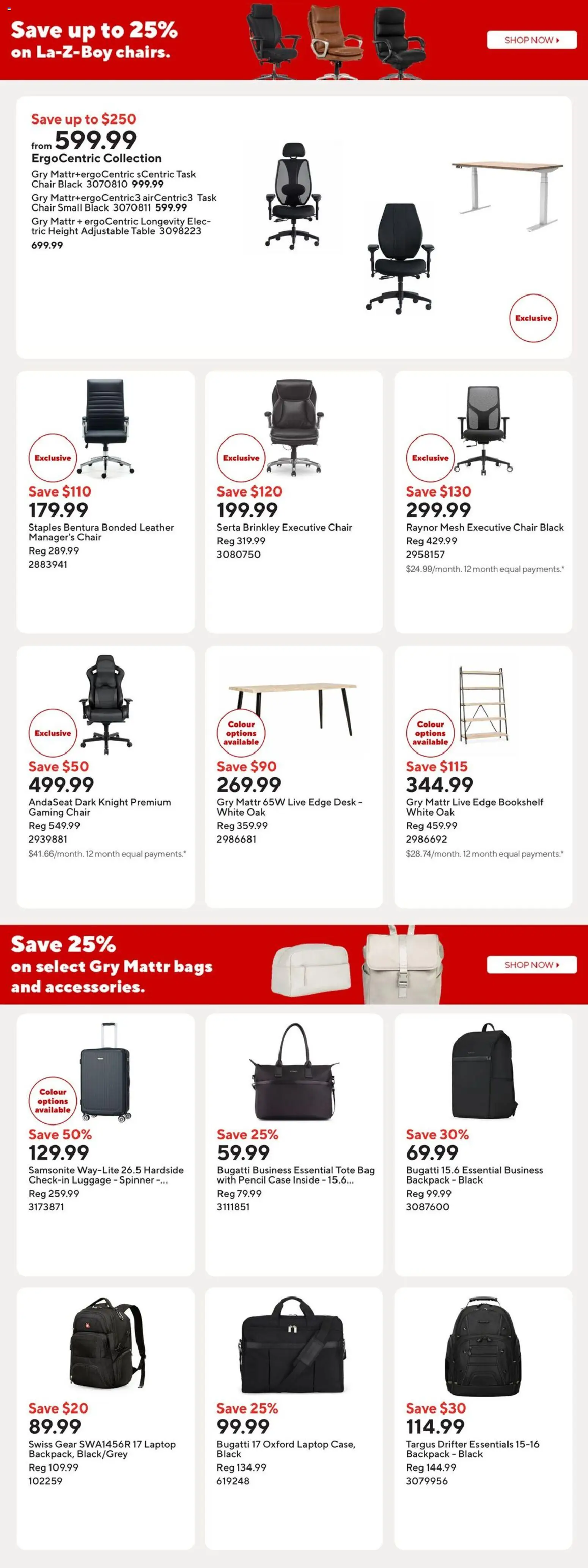 Staples weekly flyer / circulaire Flyer in Canada