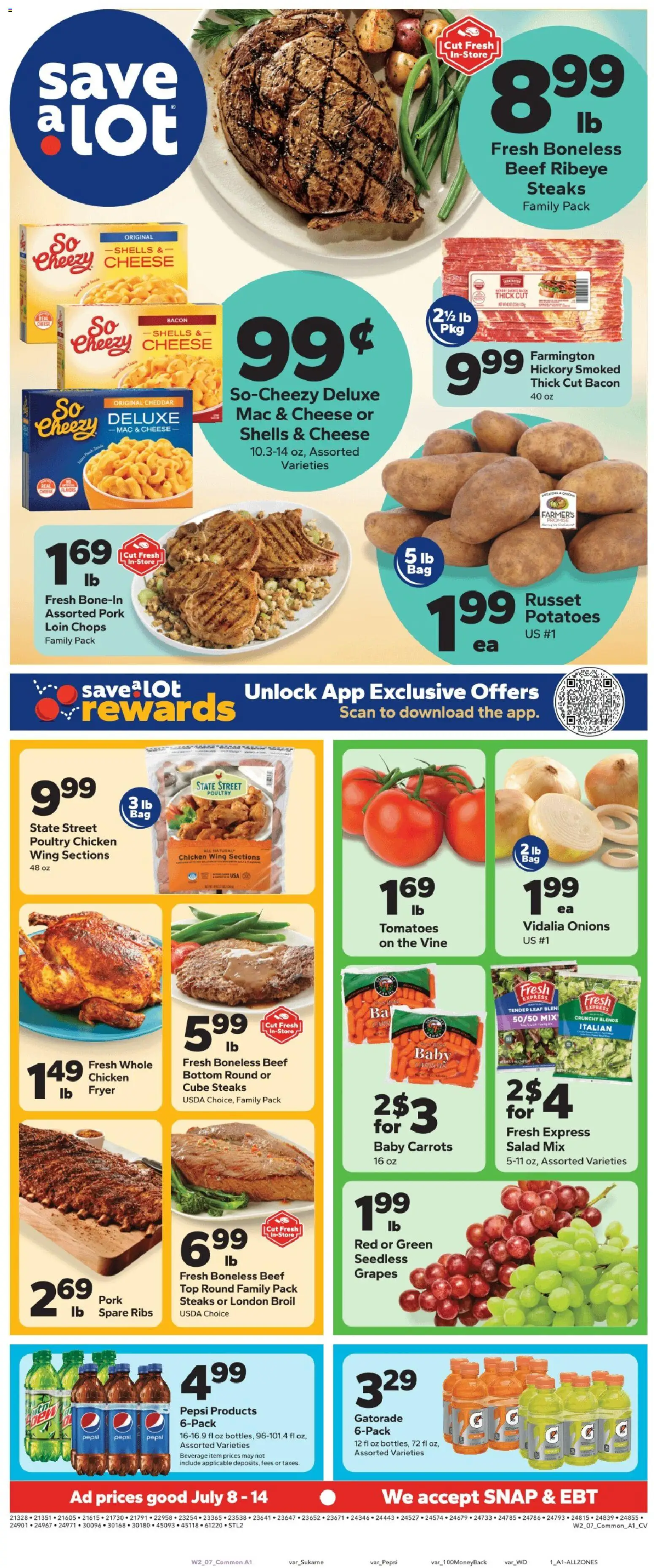 The new Save a Lot flyer is now online. See all July offers on your mobile and save! | United States