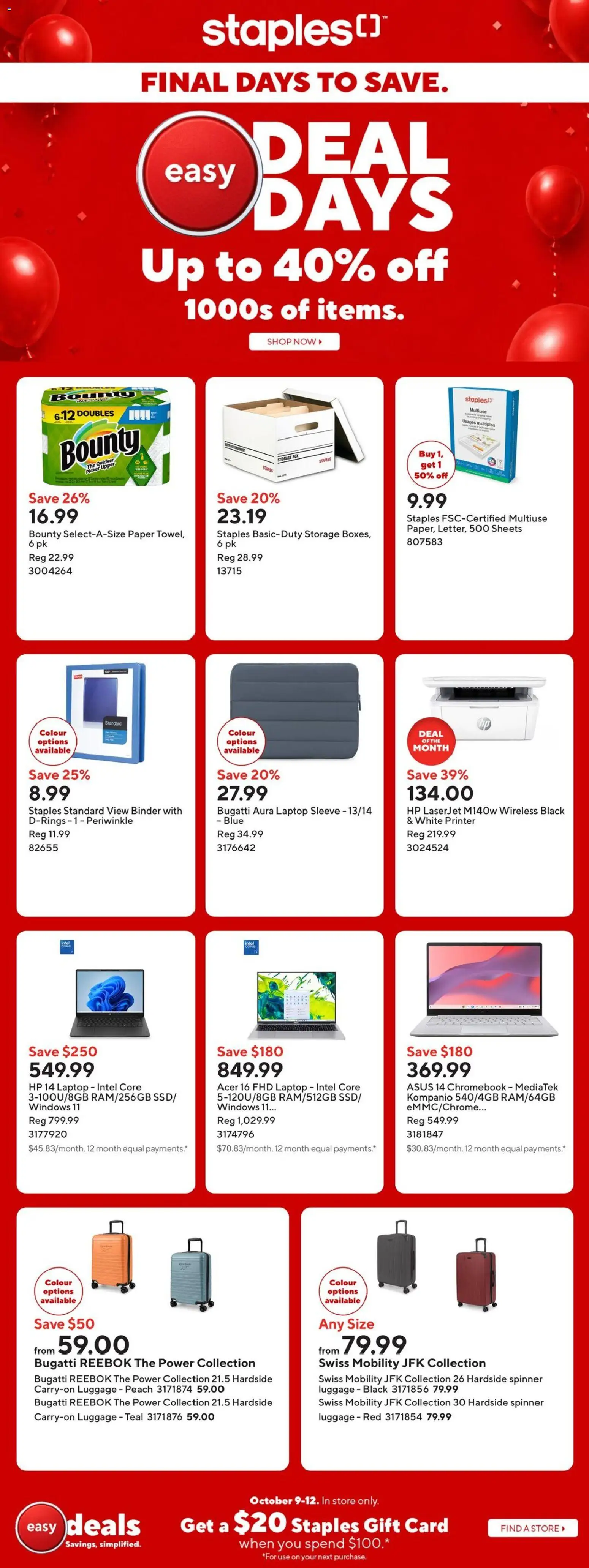 Staples weekly flyer / circulaire Flyer in Canada