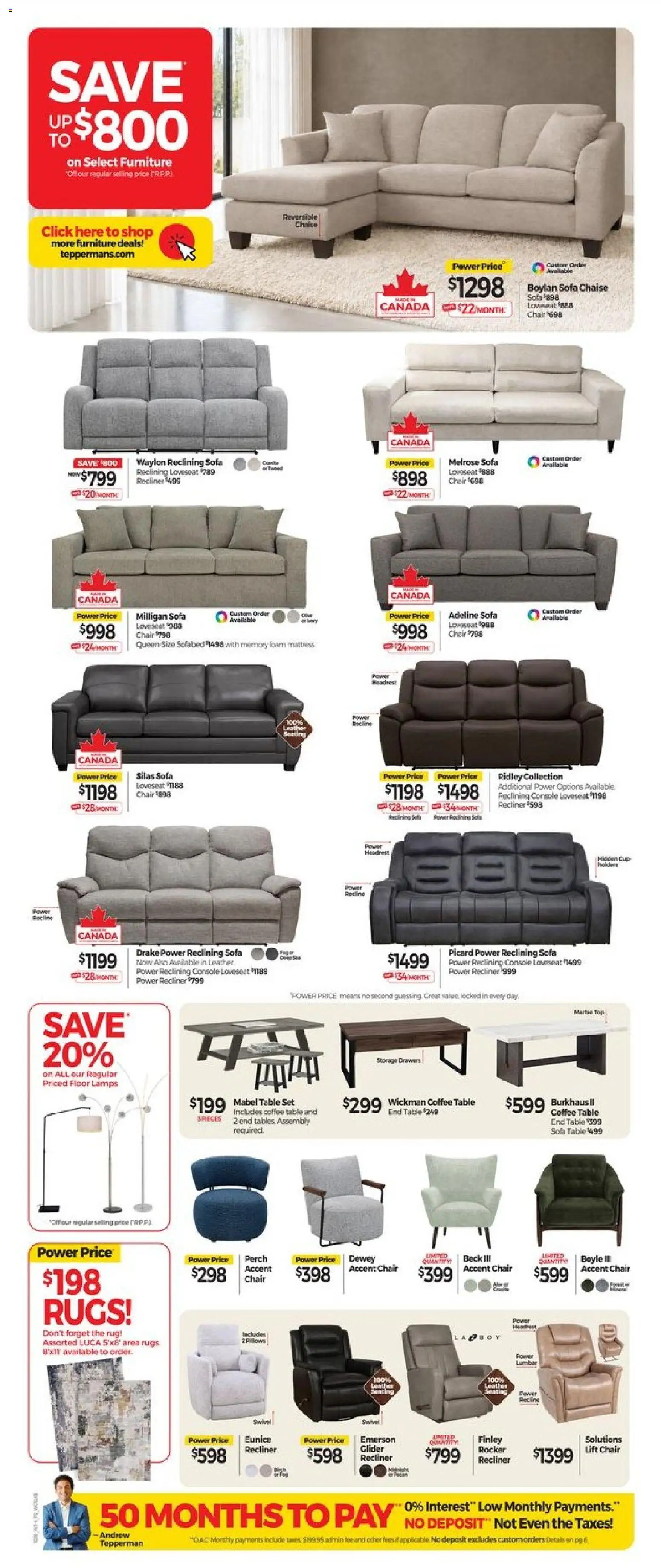 Tepperman`s weekly flyer / circulaire Flyer in Canada
