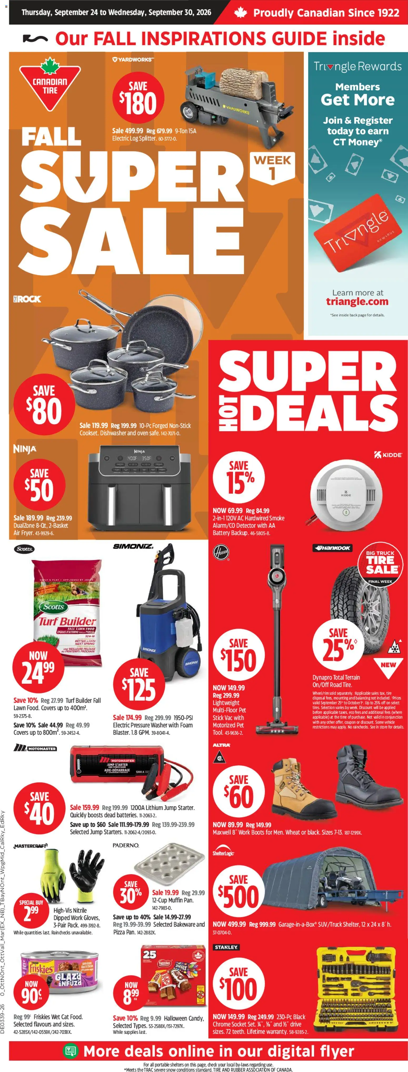 Canadian Tire flyer - Fall super sale Flyer in Canada