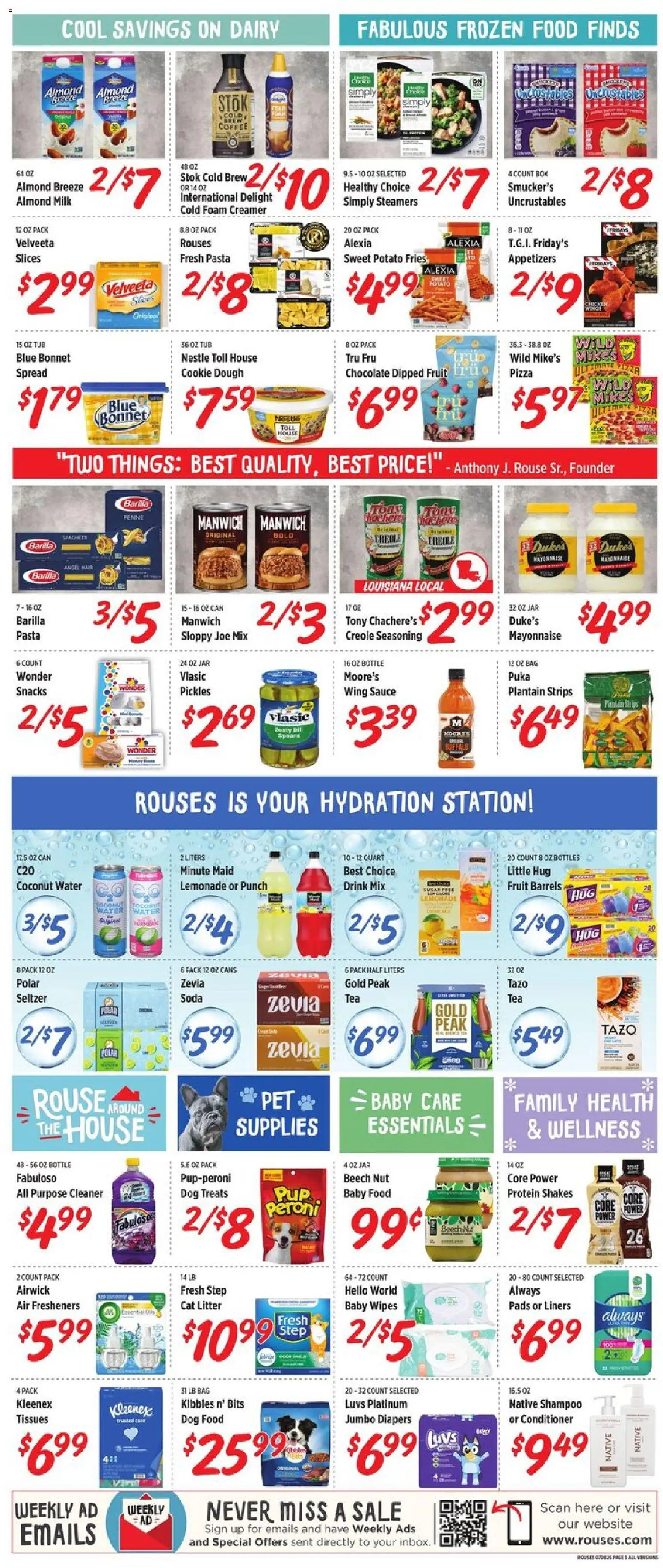 The new Rouses flyer is now online. See all July offers on your mobile and save! | United States