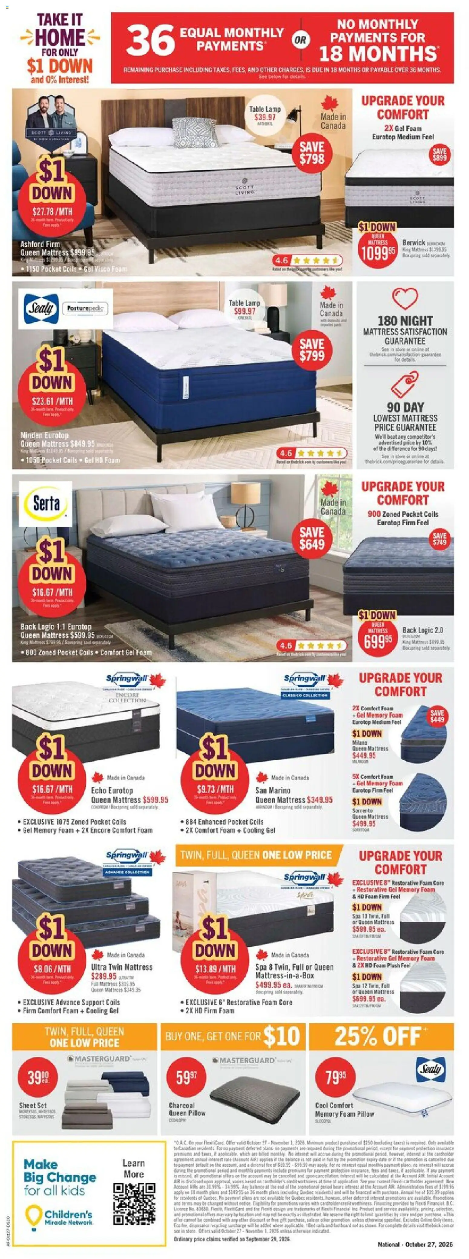 The Brick weekly flyer / circulaire Flyer in Canada