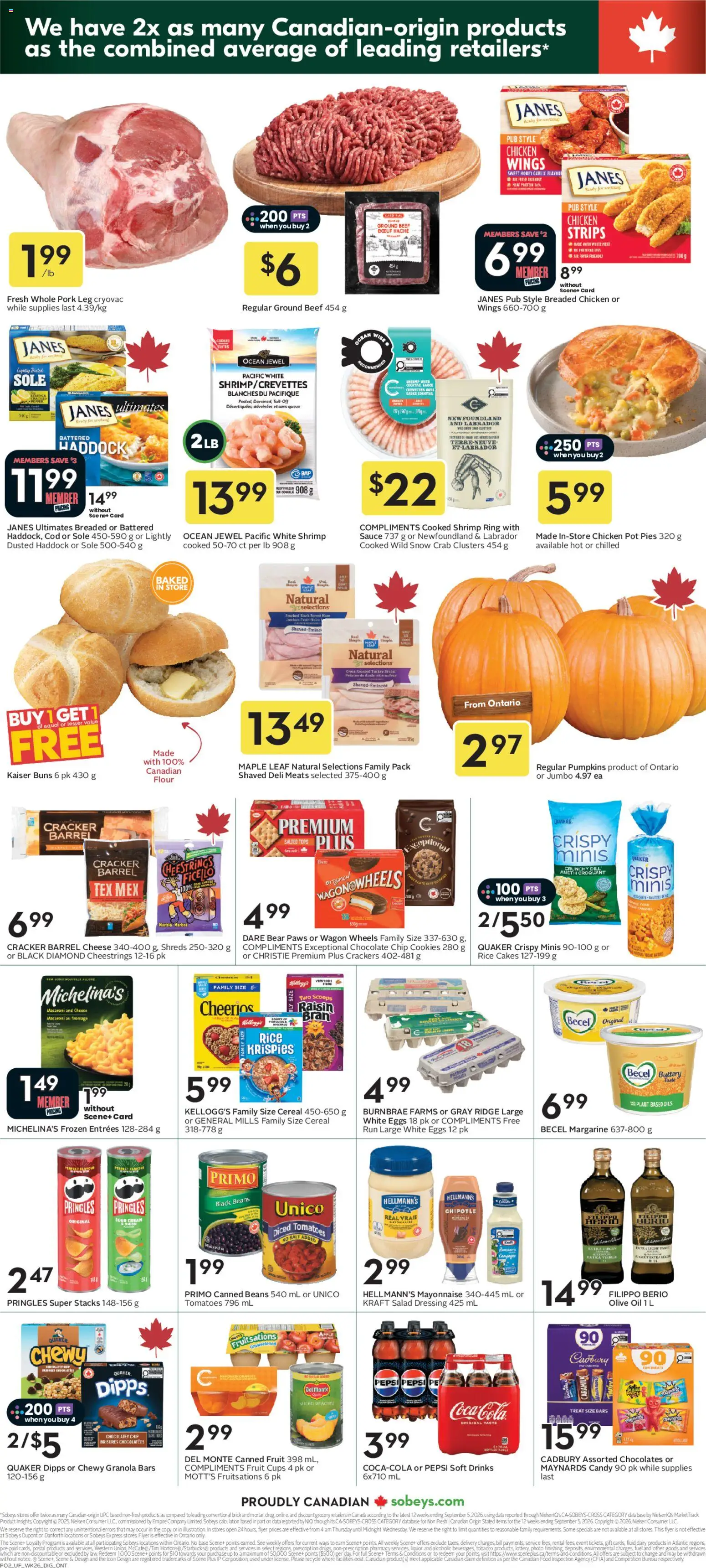 Sobeys weekly flyer / circulaire Flyer in Canada
