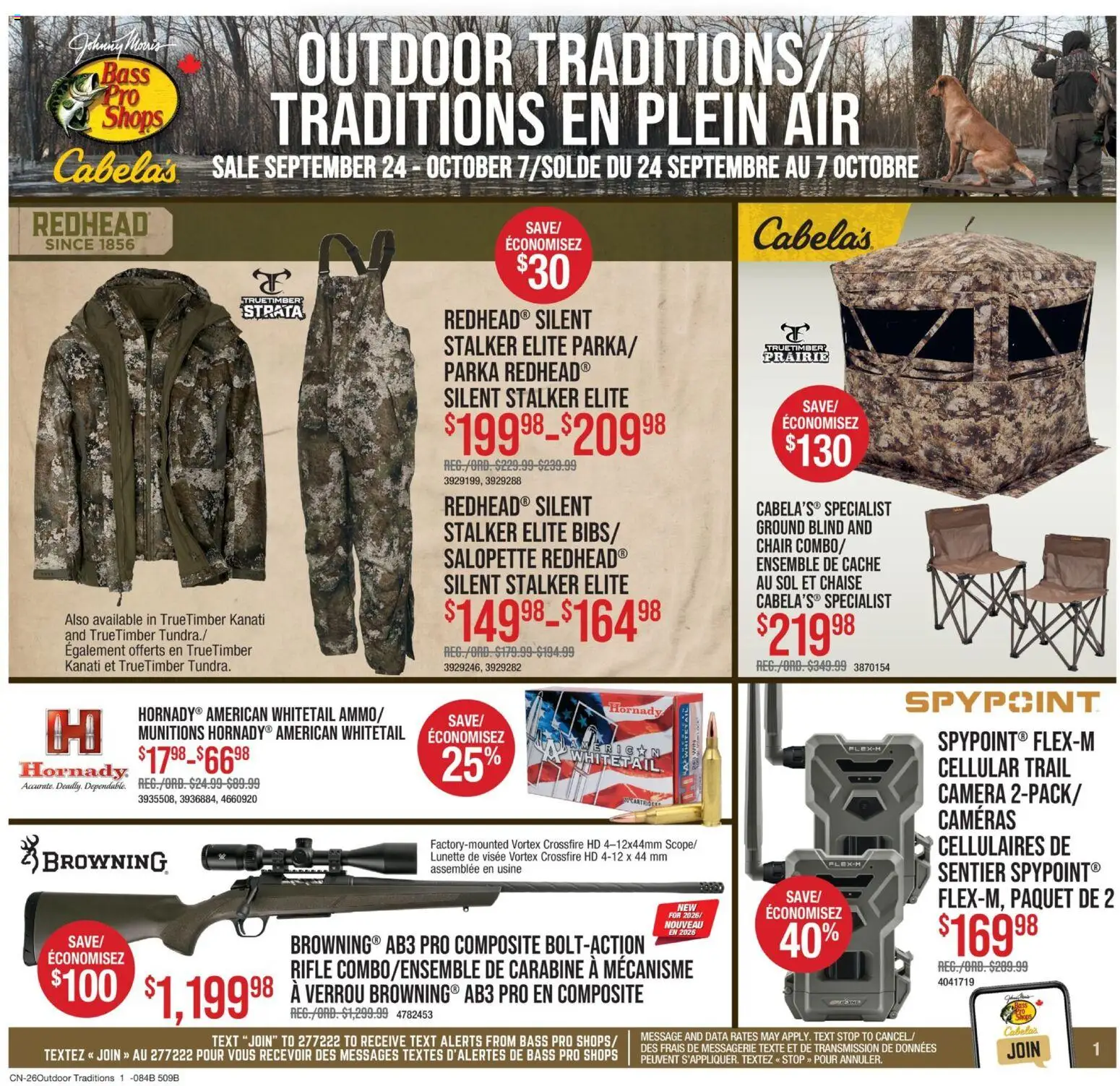 Cabelas weekly flyer / circulaire Flyer in Canada