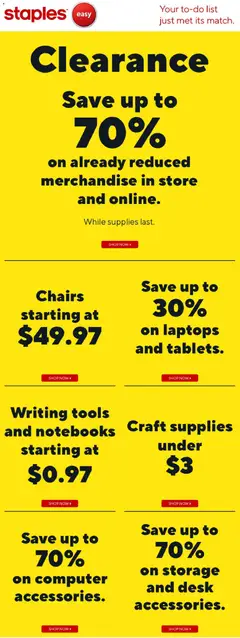 Staples Staples weekly flyer