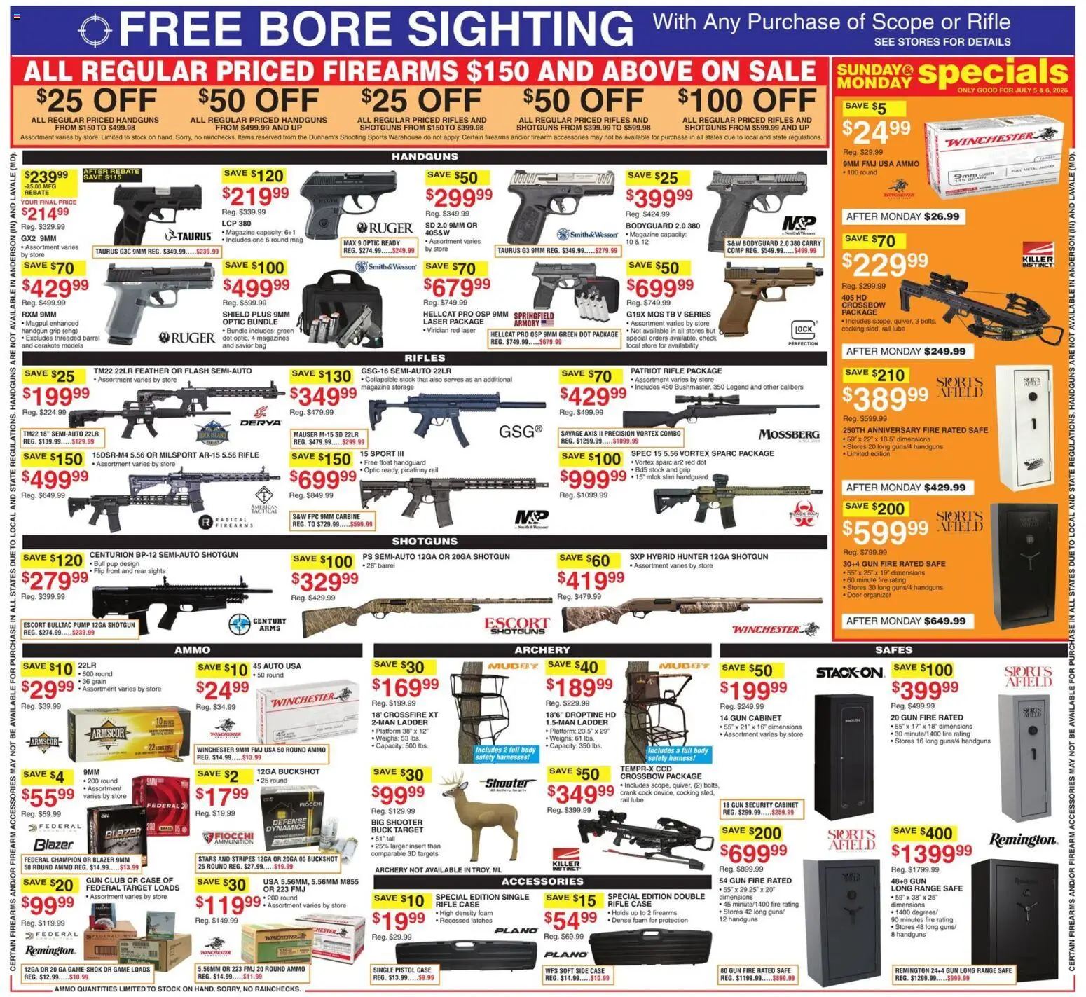 The new Dunham's Sports flyer is now online. See all July offers on your mobile and save! | United States