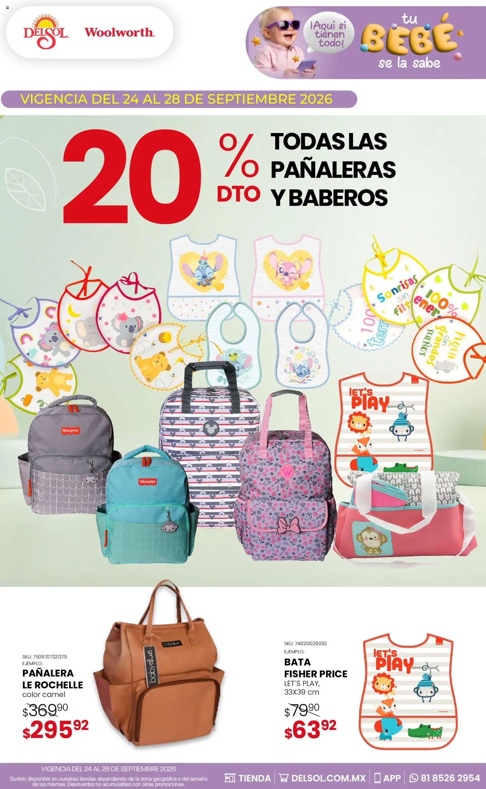 Del Sol y Woolworth catálogo Folleto in México