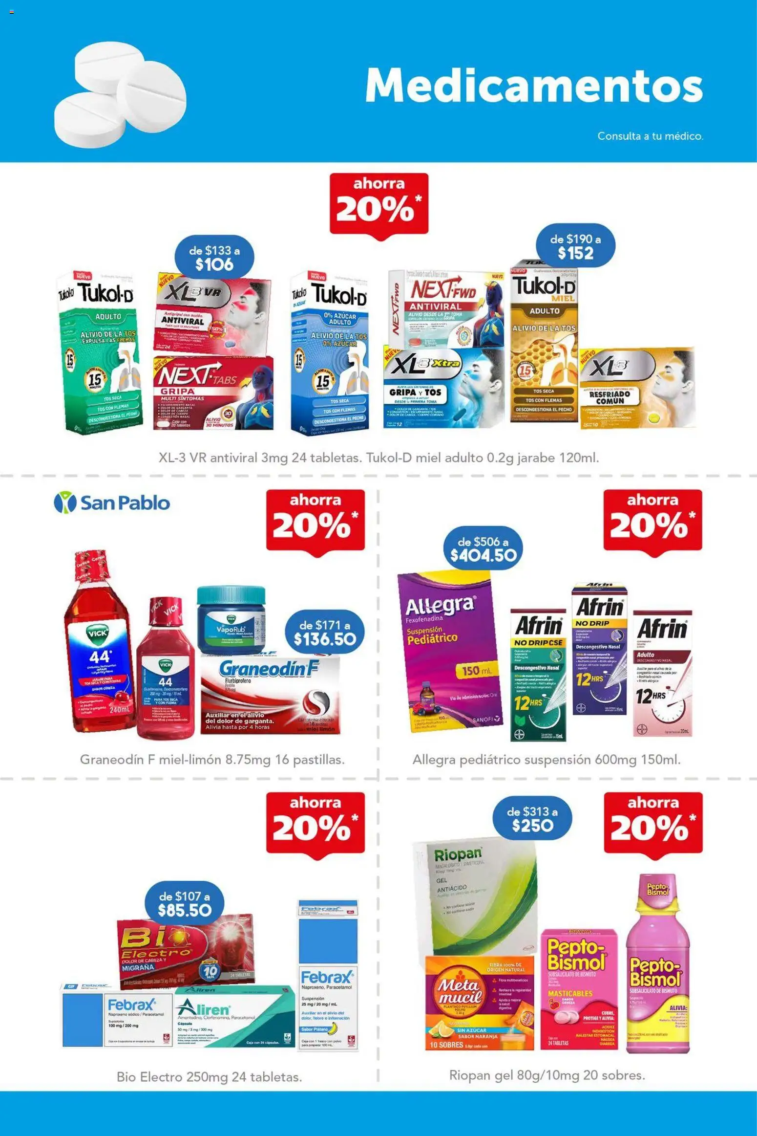 Farmacia San Pablo catálogo Folleto in México