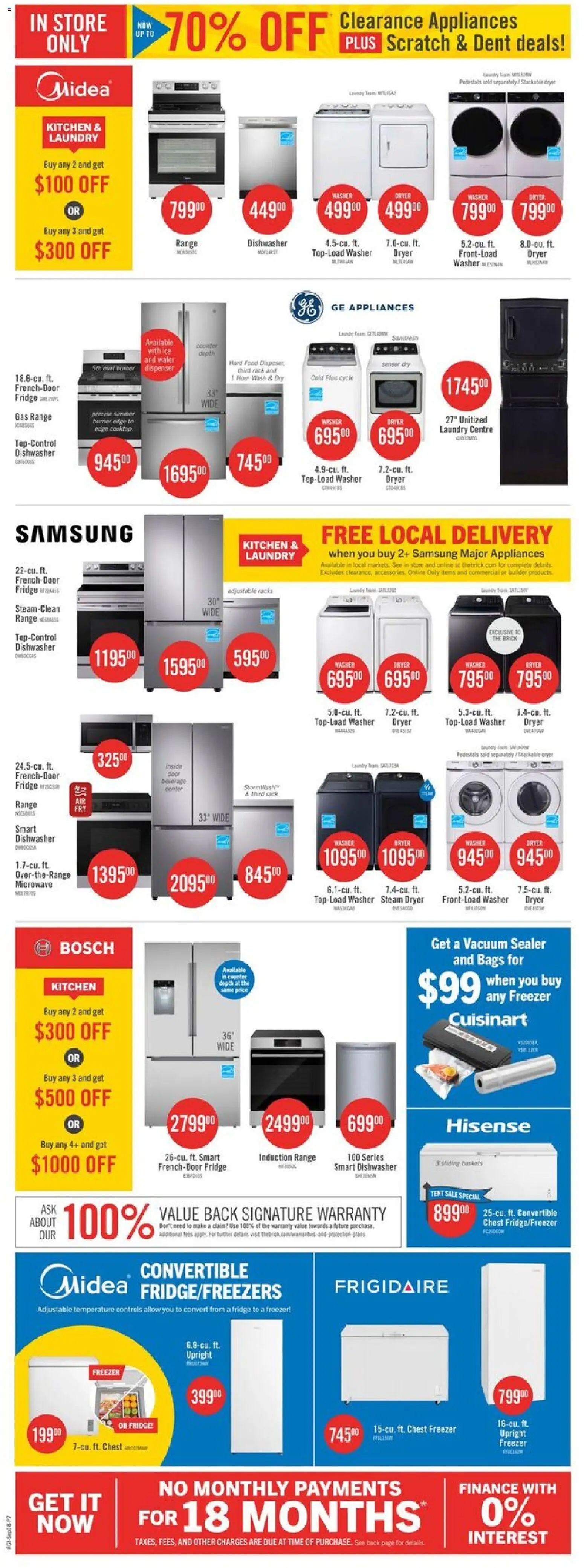 The Brick weekly flyer / circulaire Flyer in Canada
