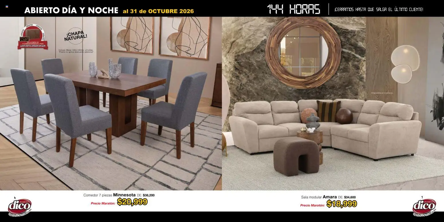 Muebles Dico catálogo Folleto in México