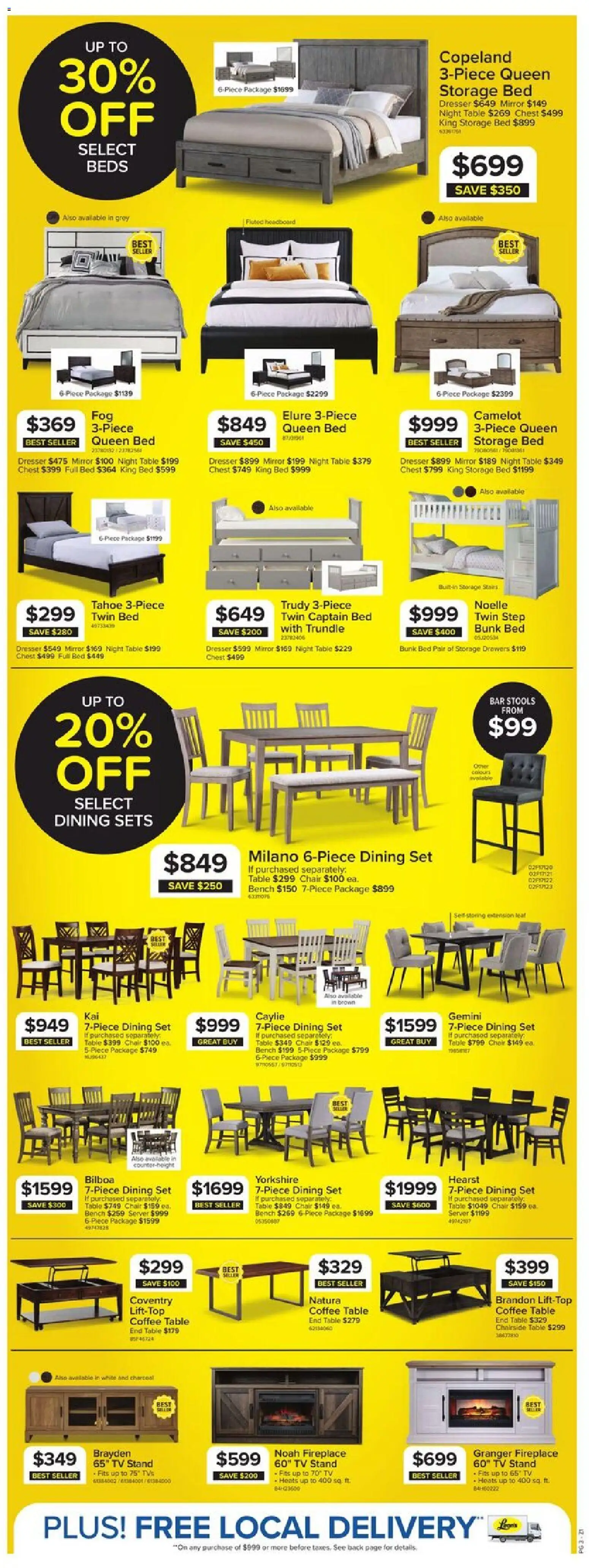 Leon`s weekly flyer / circulaire Flyer in Canada