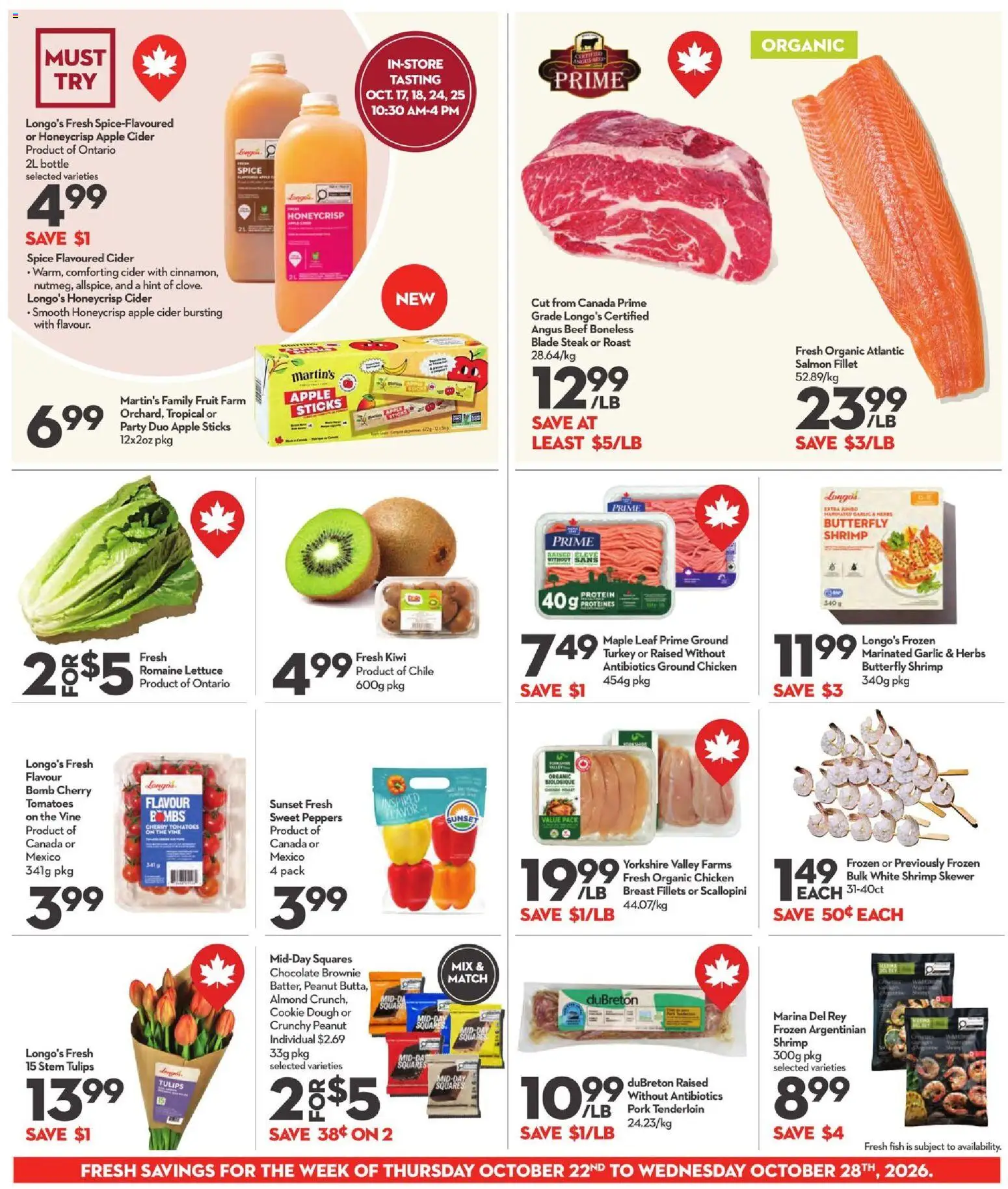 Longo`s weekly flyer / circulaire Flyer in Canada