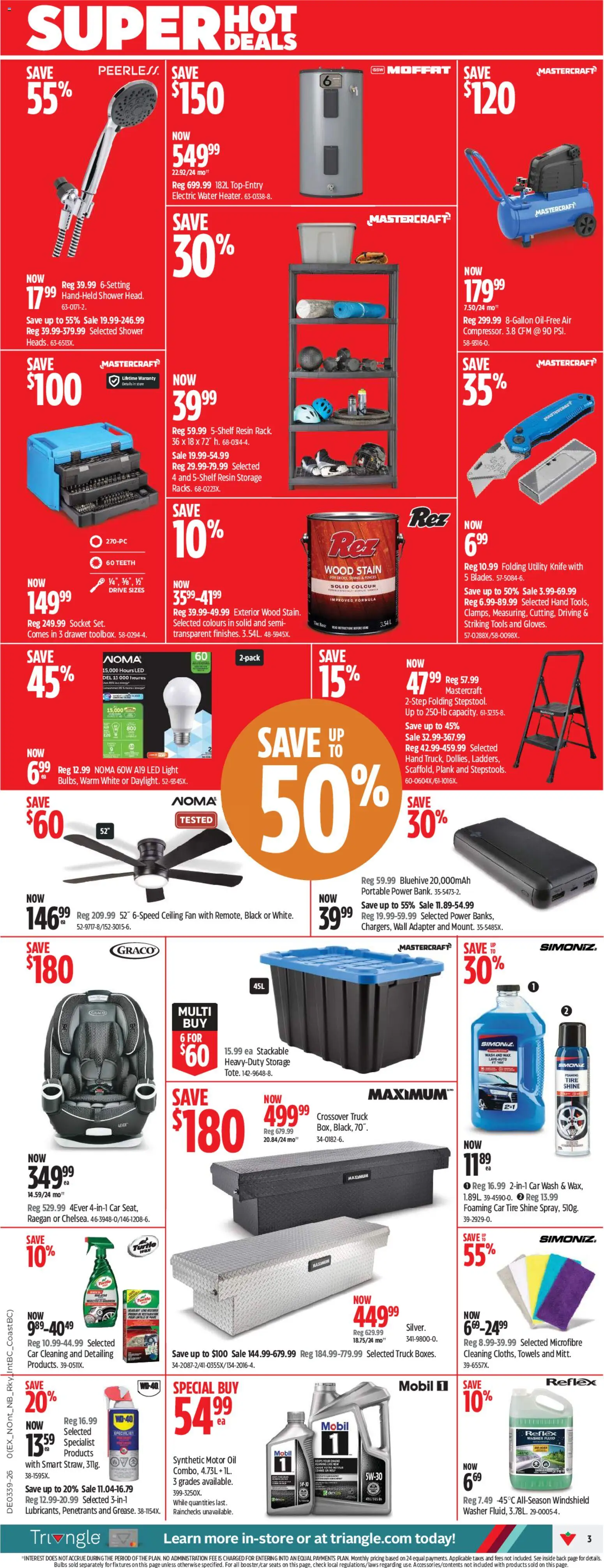 Canadian Tire flyer - Fall super sale Flyer in Canada