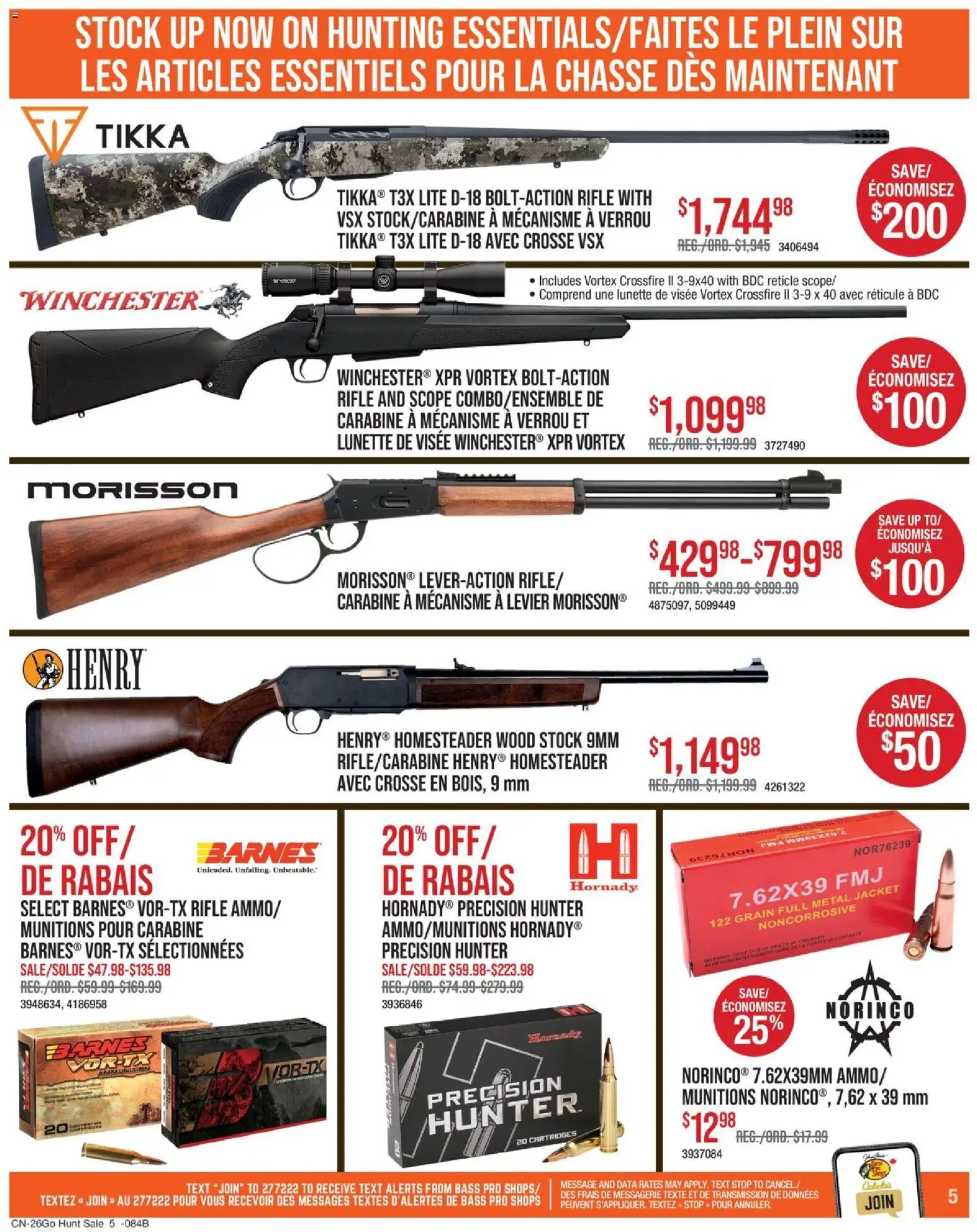 Cabelas weekly flyer / circulaire Flyer in Canada