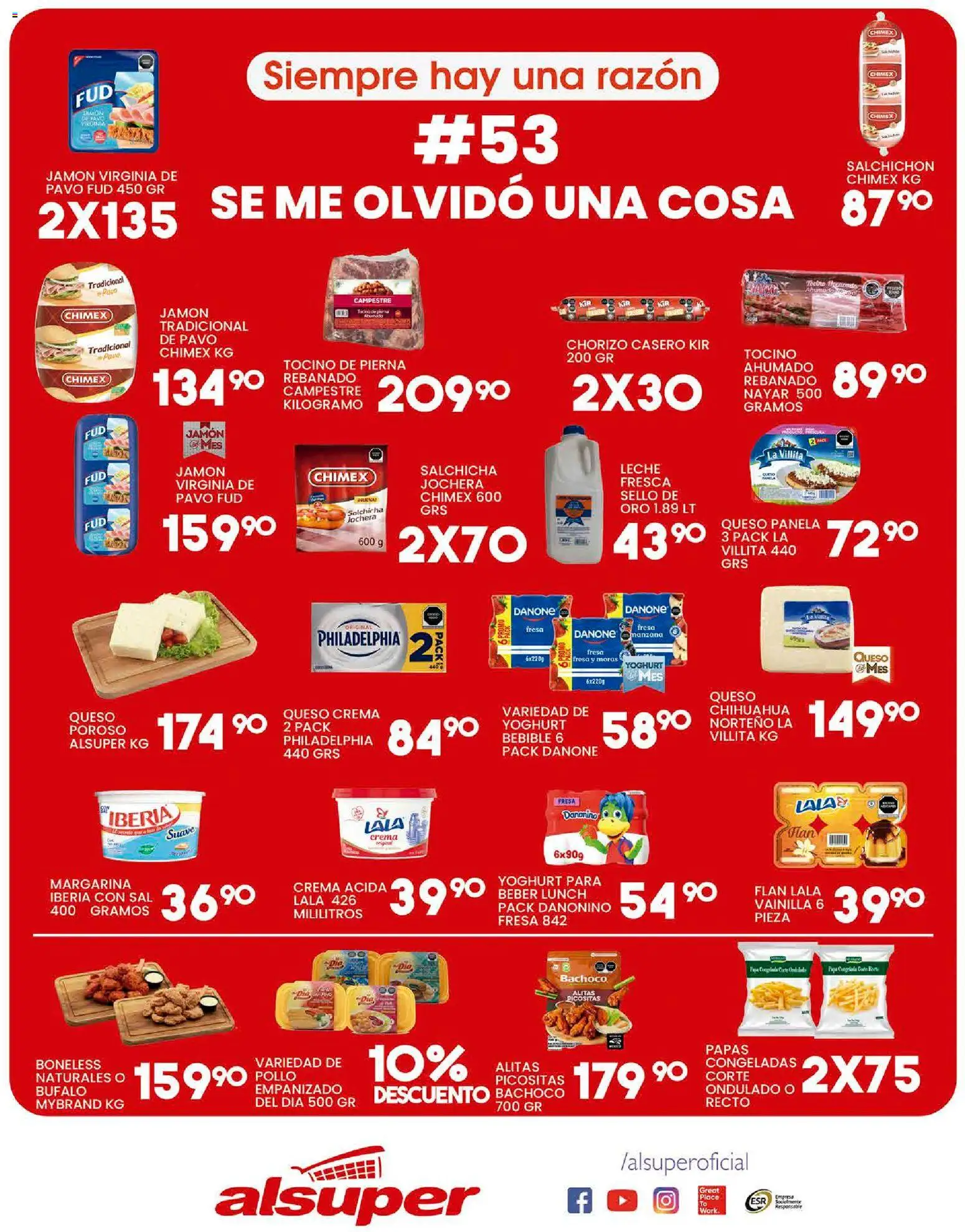 Alsuper folleto Folleto in México