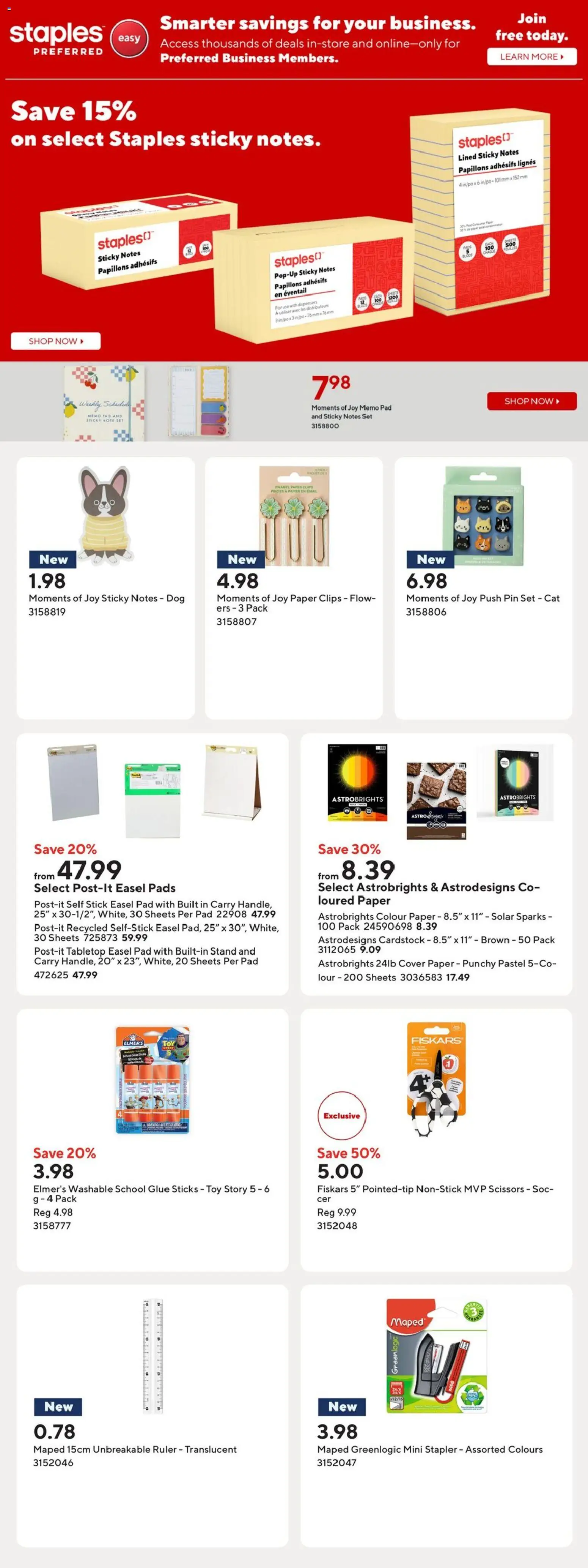 Staples Flyer from Jul 10, 2026 - Unlock Huge Savings | Canada