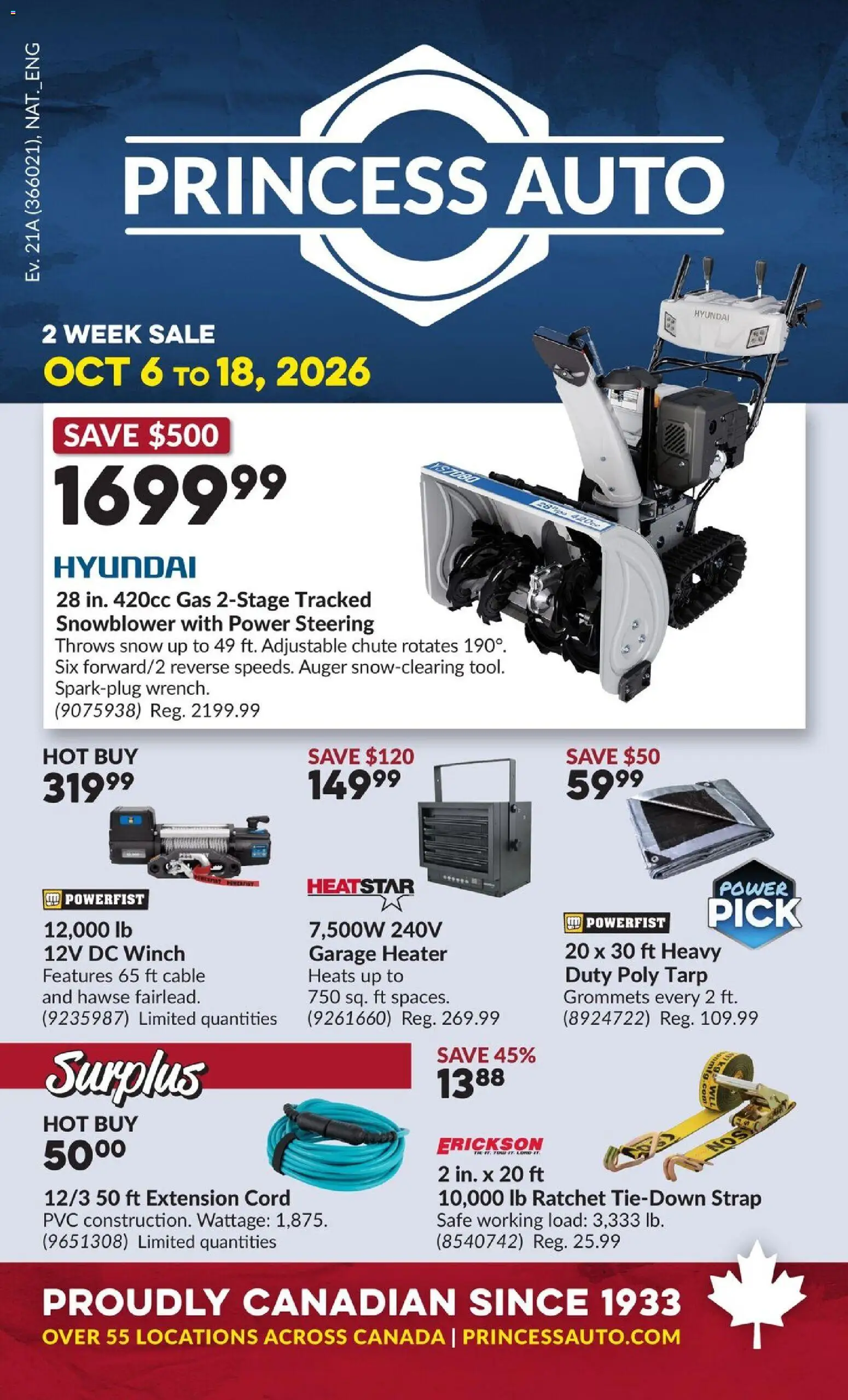Princess Auto flyer - 2 Week Sale! Flyer in Canada