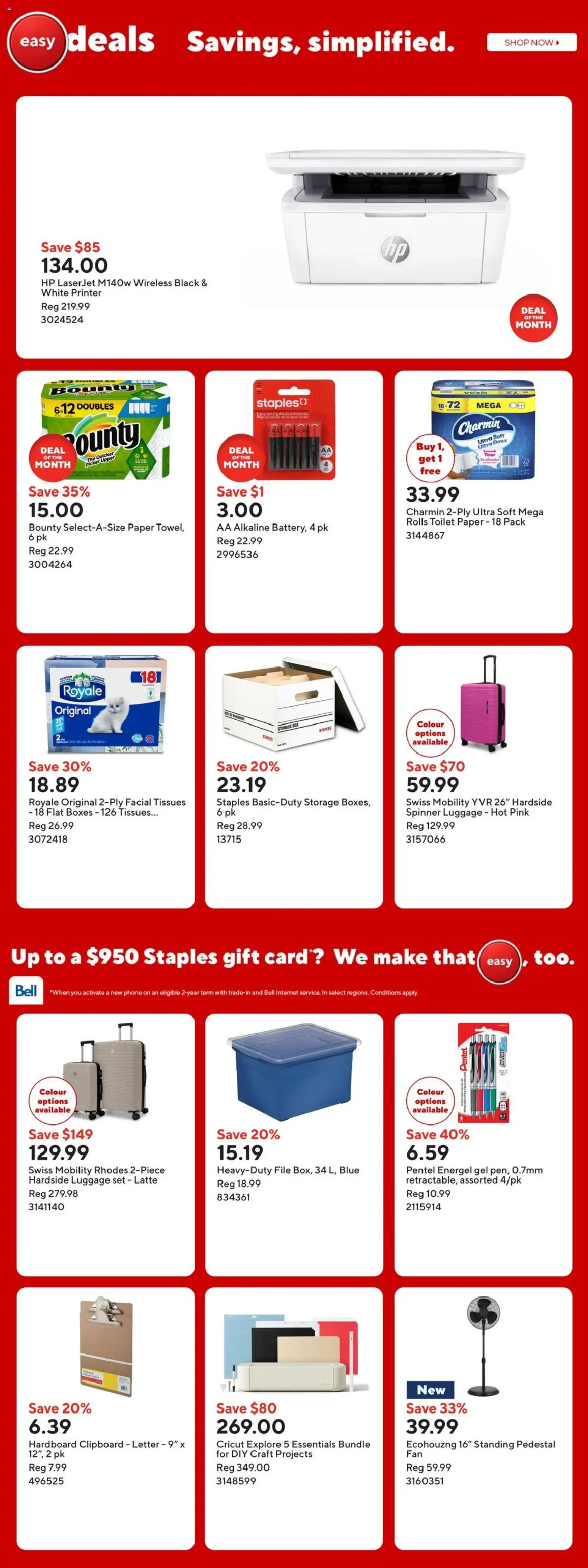 Staples Flyer from Jul 10, 2026 - Unlock Huge Savings | Canada