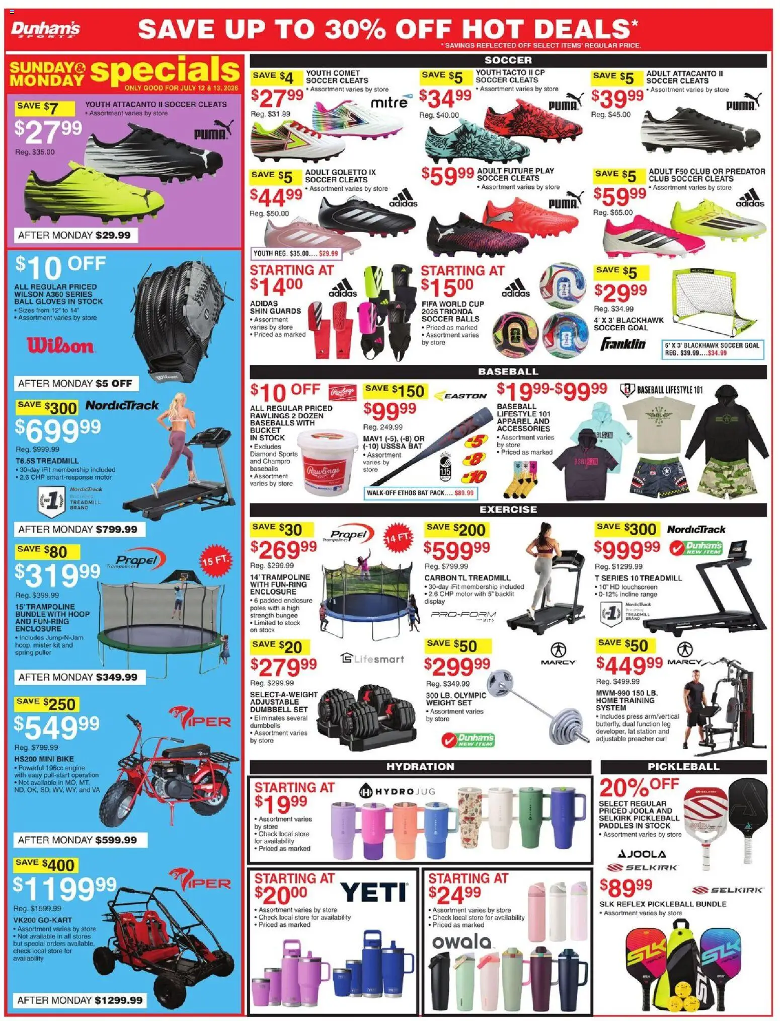 The new Dunham's Sports flyer is now online. See all July offers on your mobile and save! | United States