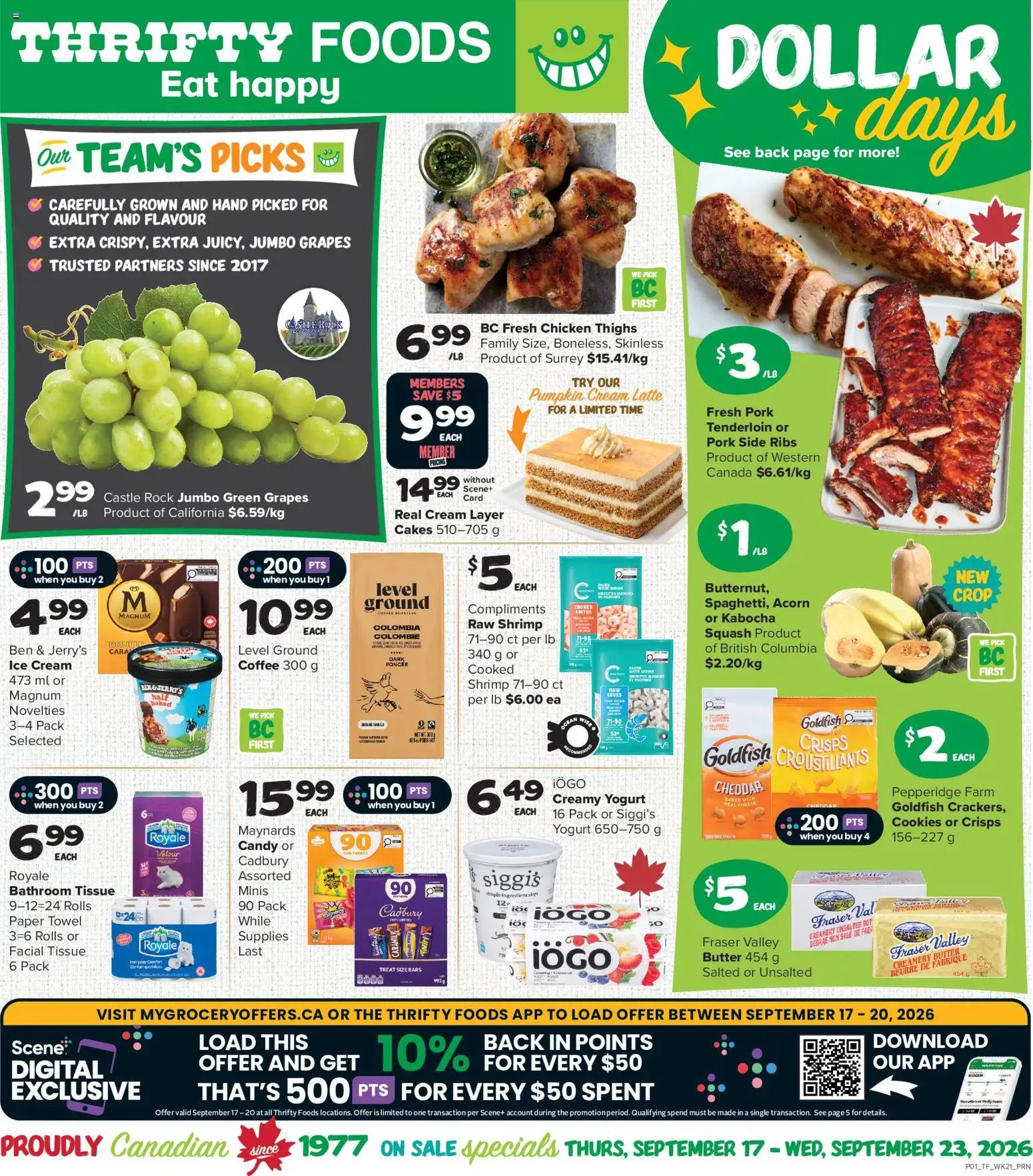 Thrifty Foods weekly flyer / circulaire Flyer in Canada