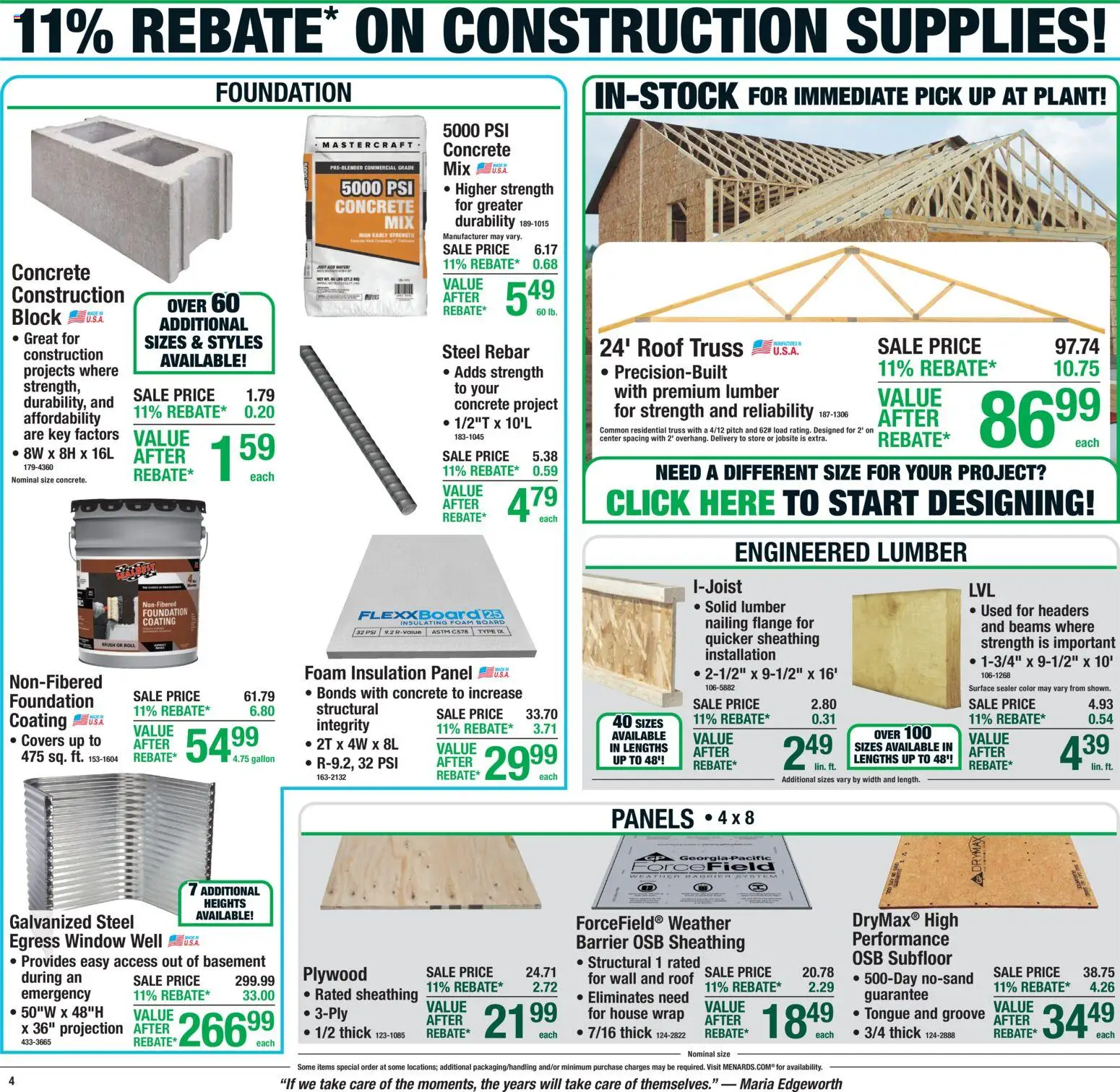 Menards Weekly Ad Weekly Ad in United States