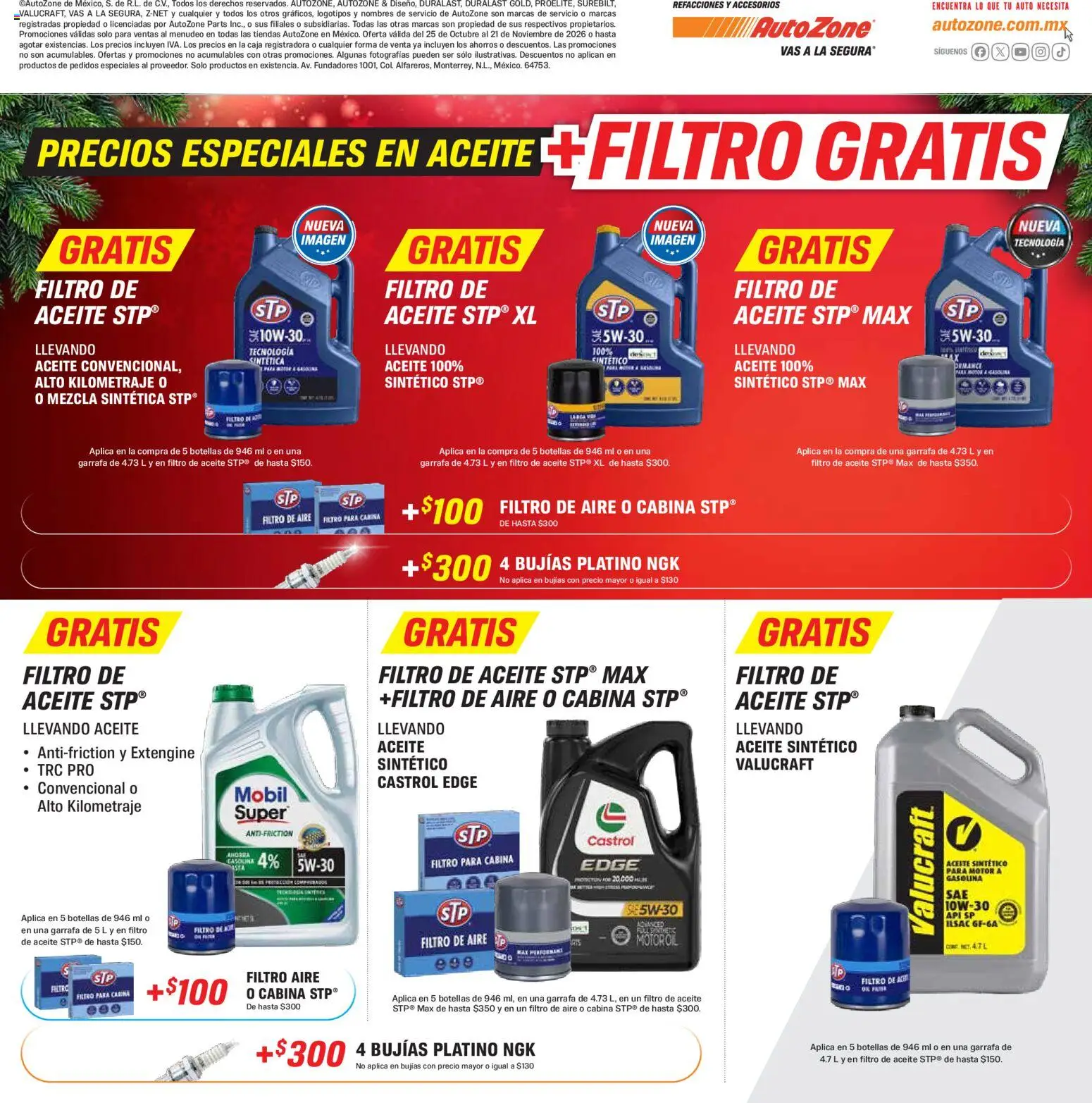 AutoZone catálogo Folleto in México