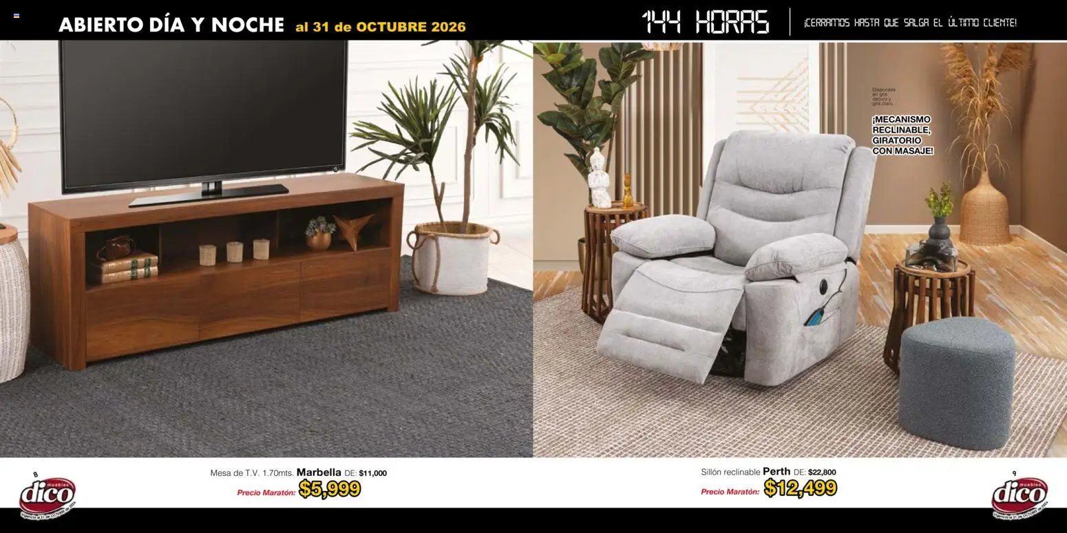 Muebles Dico catálogo Folleto in México