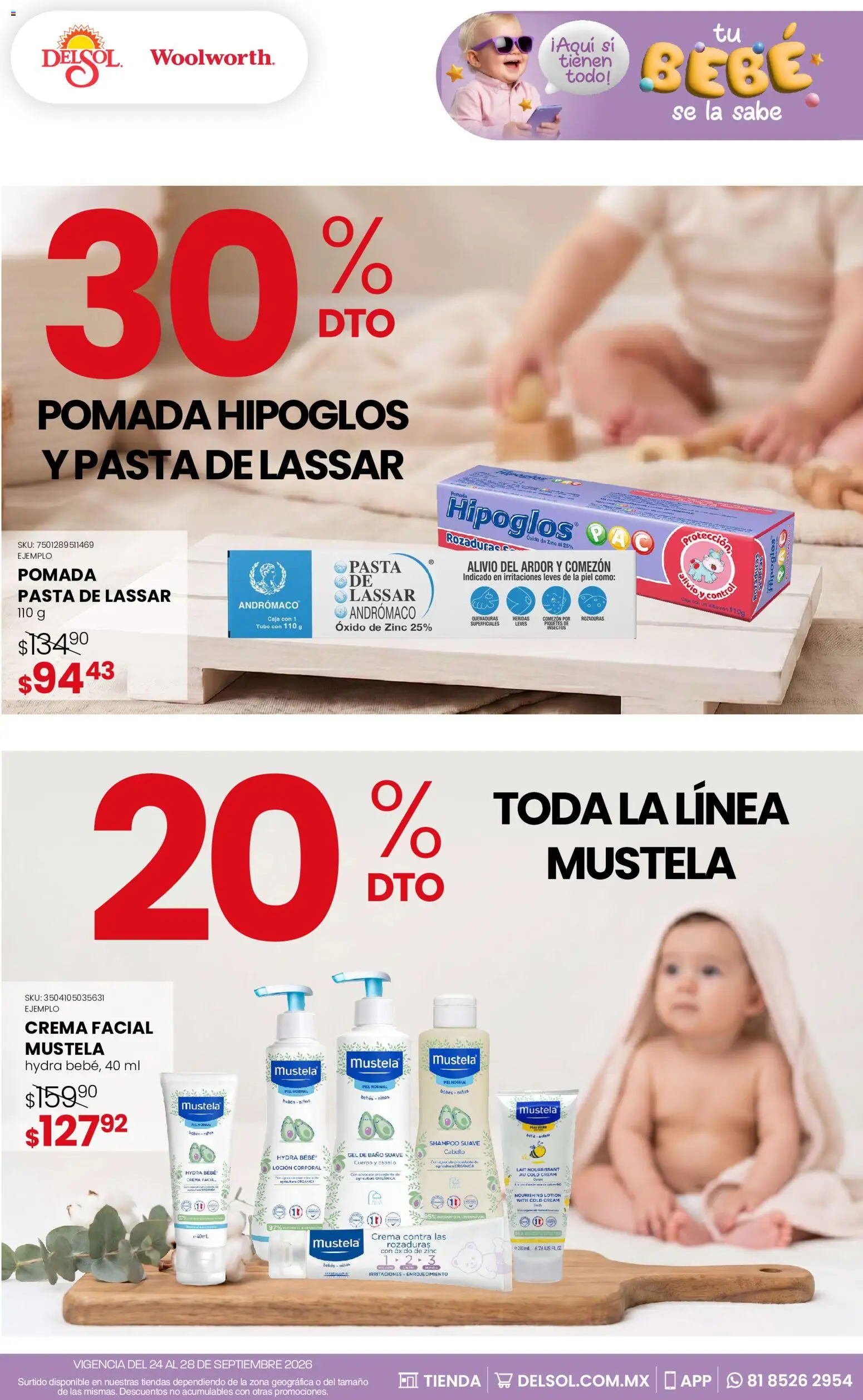 Del Sol y Woolworth catálogo Folleto in México