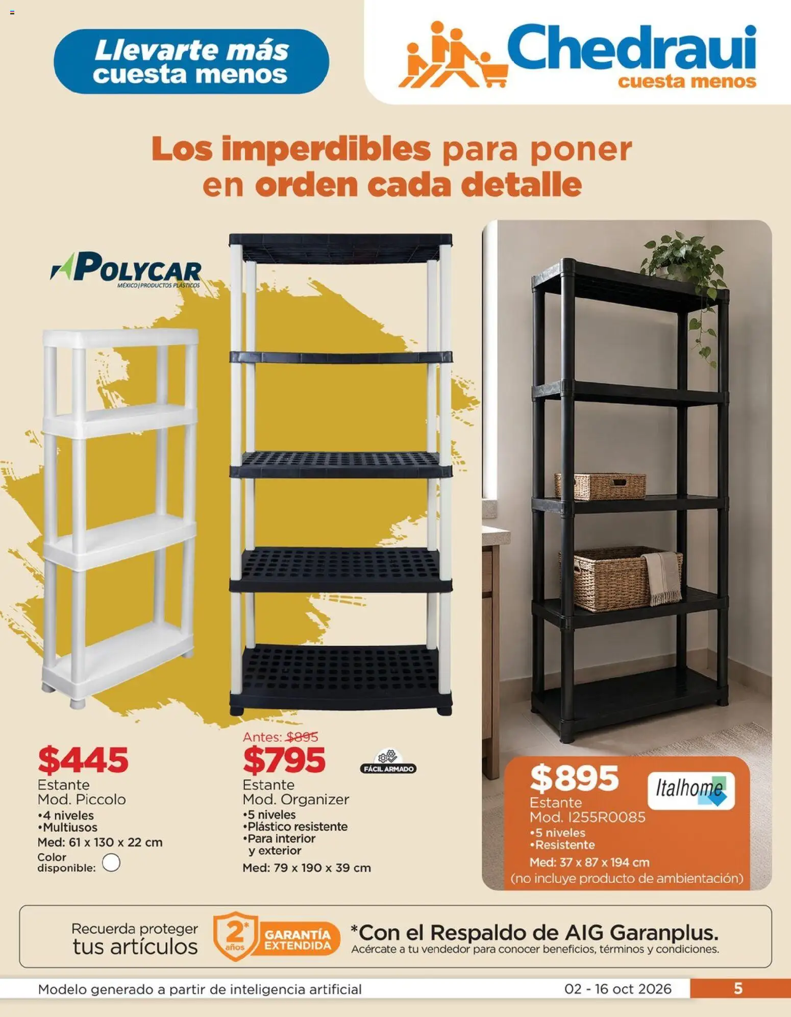 Chedraui folleto Renueva tu hogar Llevarte más cuesta menos Folleto in México