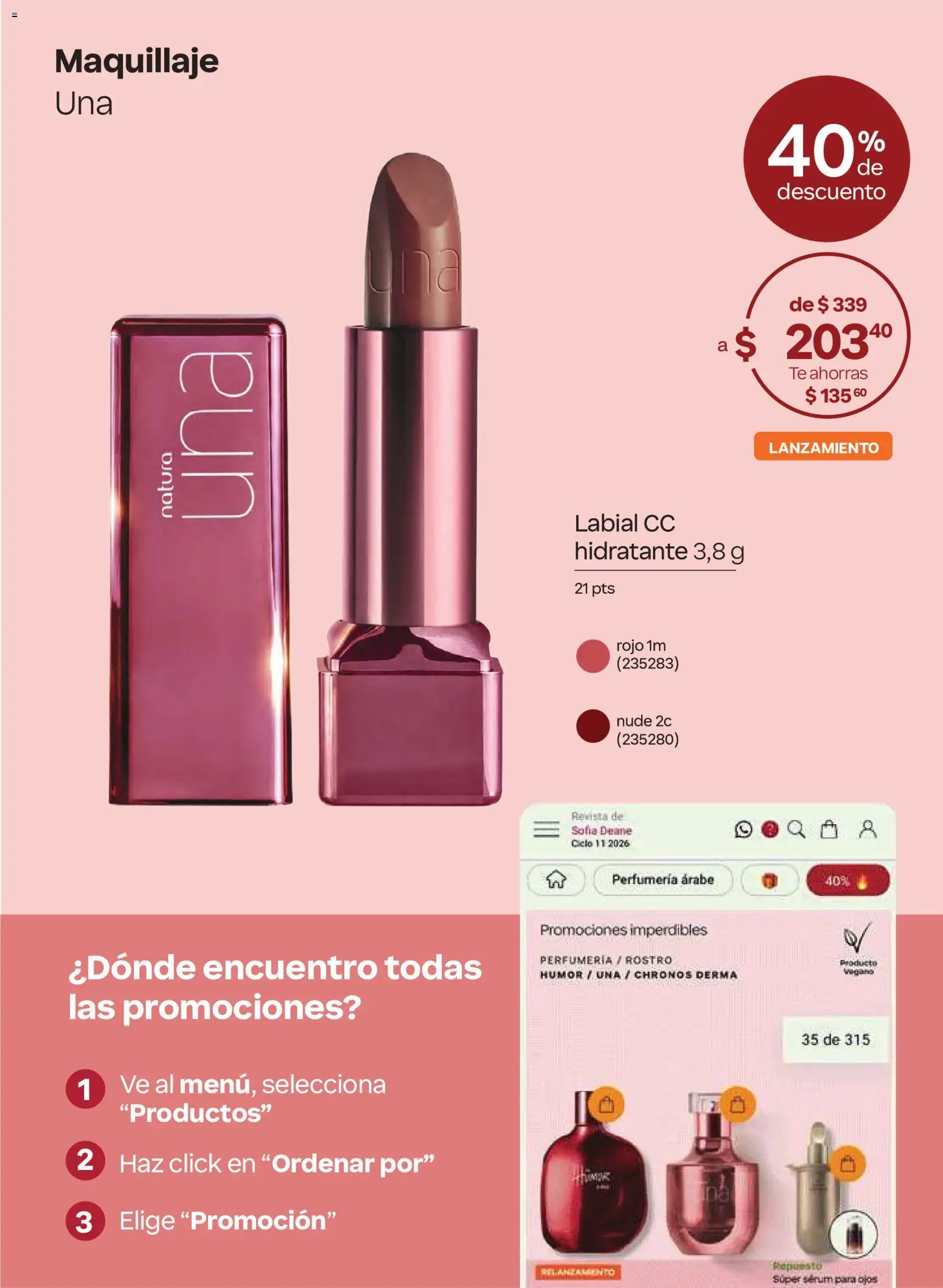 Natura campaña 17 2026 Folleto in México