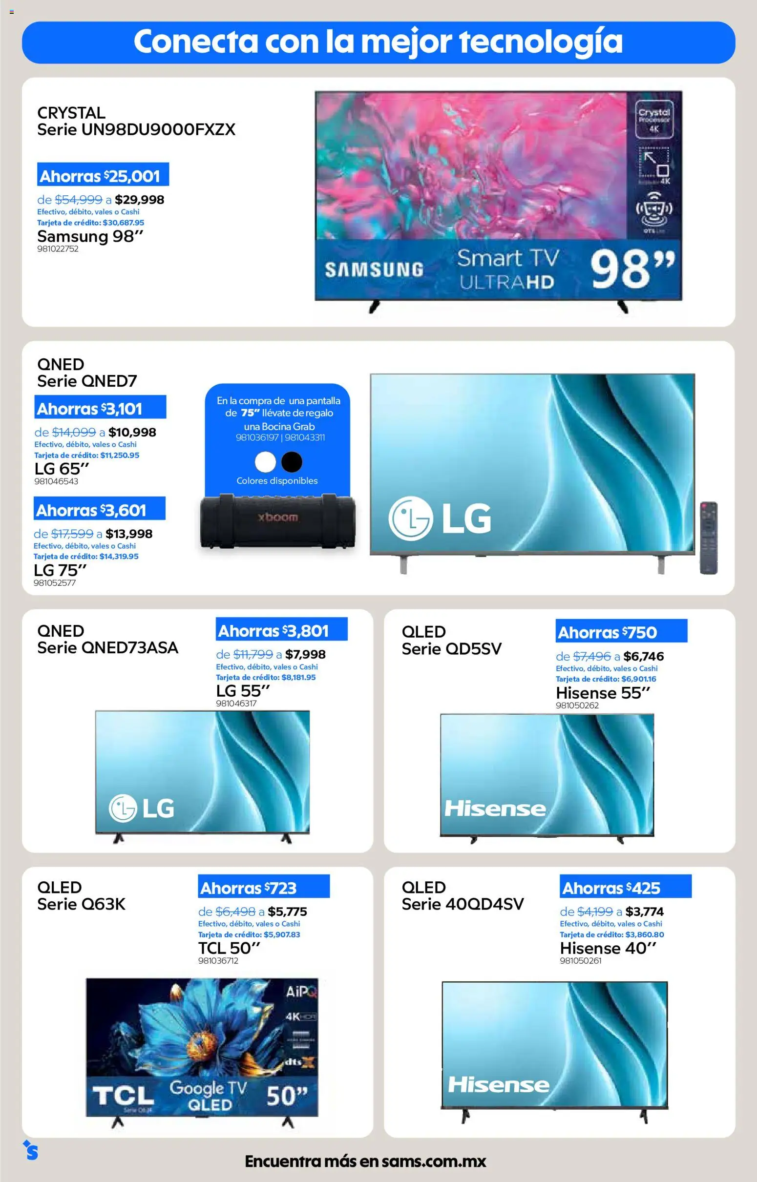 Sam`s Club catálogo Folleto in México