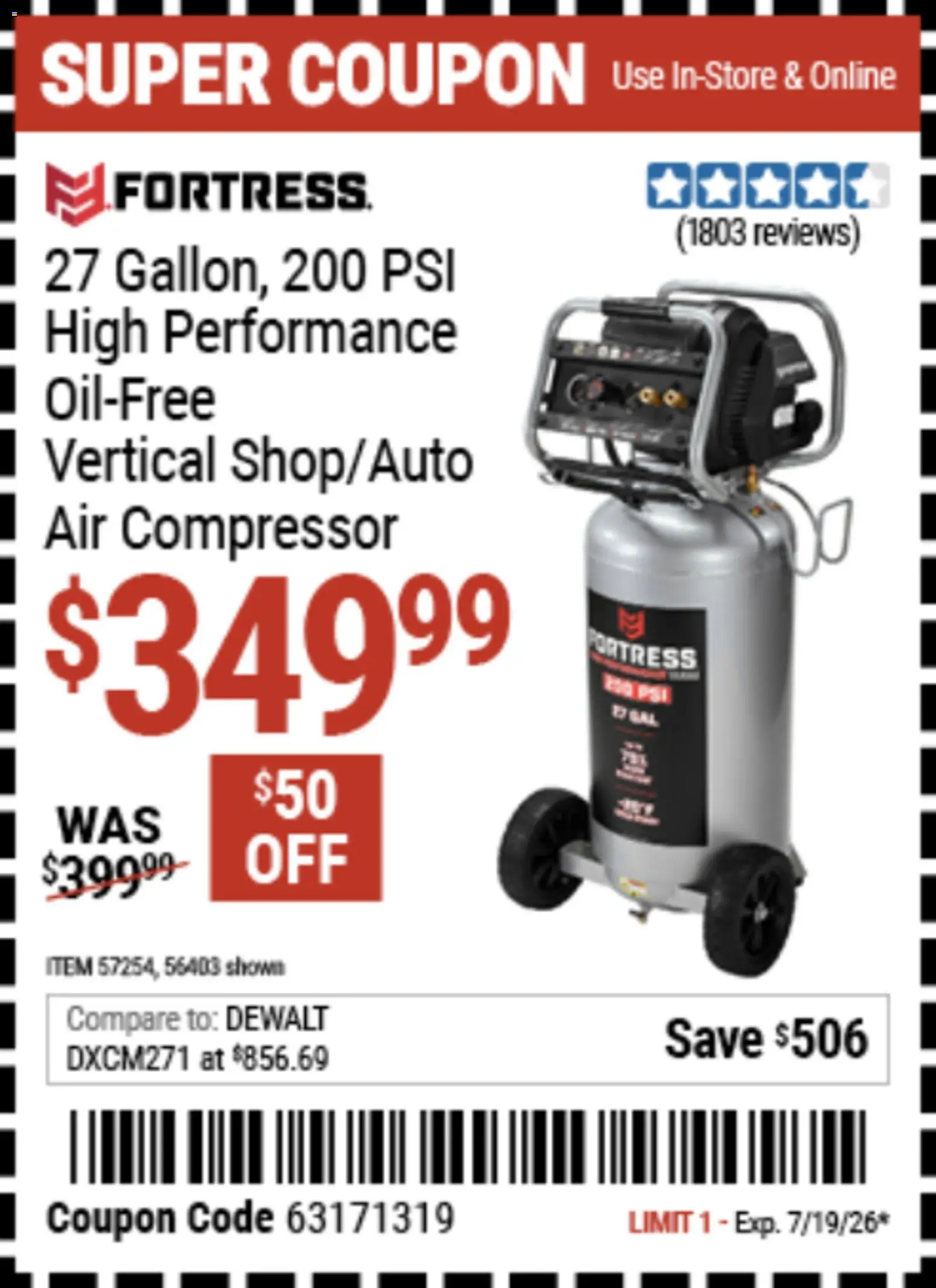 The new Harbor Freight flyer is now online. See all July offers on your mobile and save! | United States