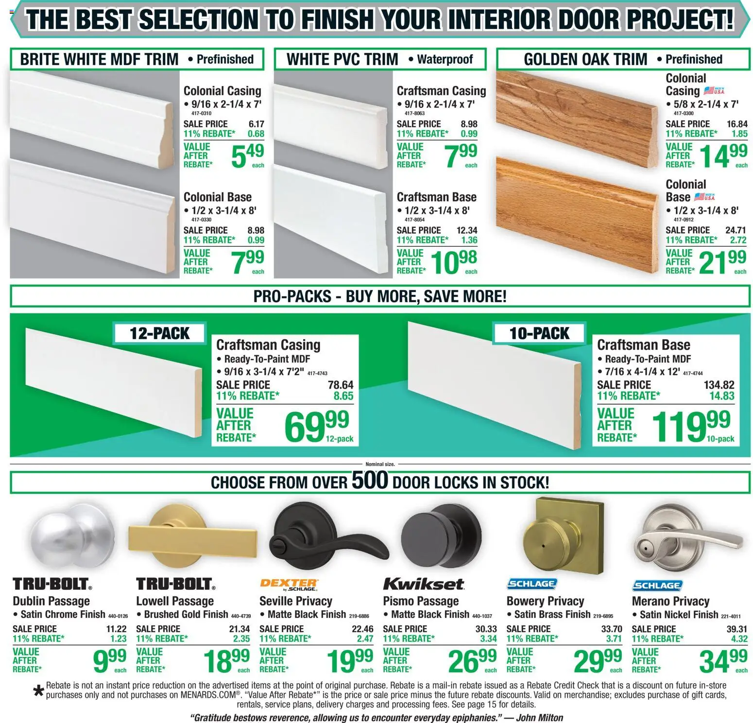 Menards Weekly Ad Weekly Ad in United States