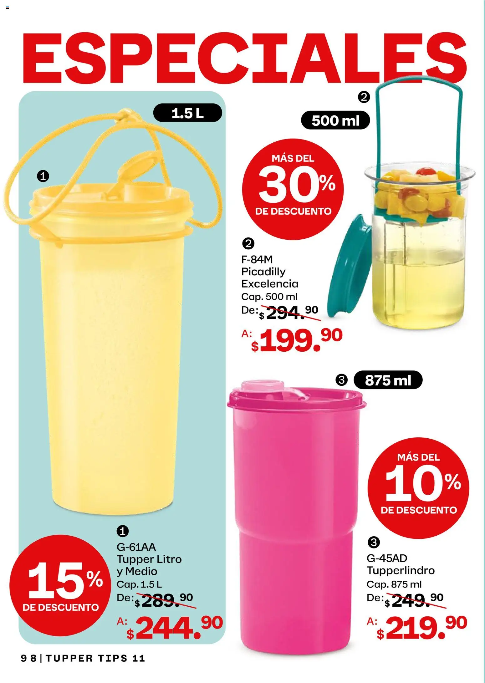 Tupperware catálogo Folleto in México