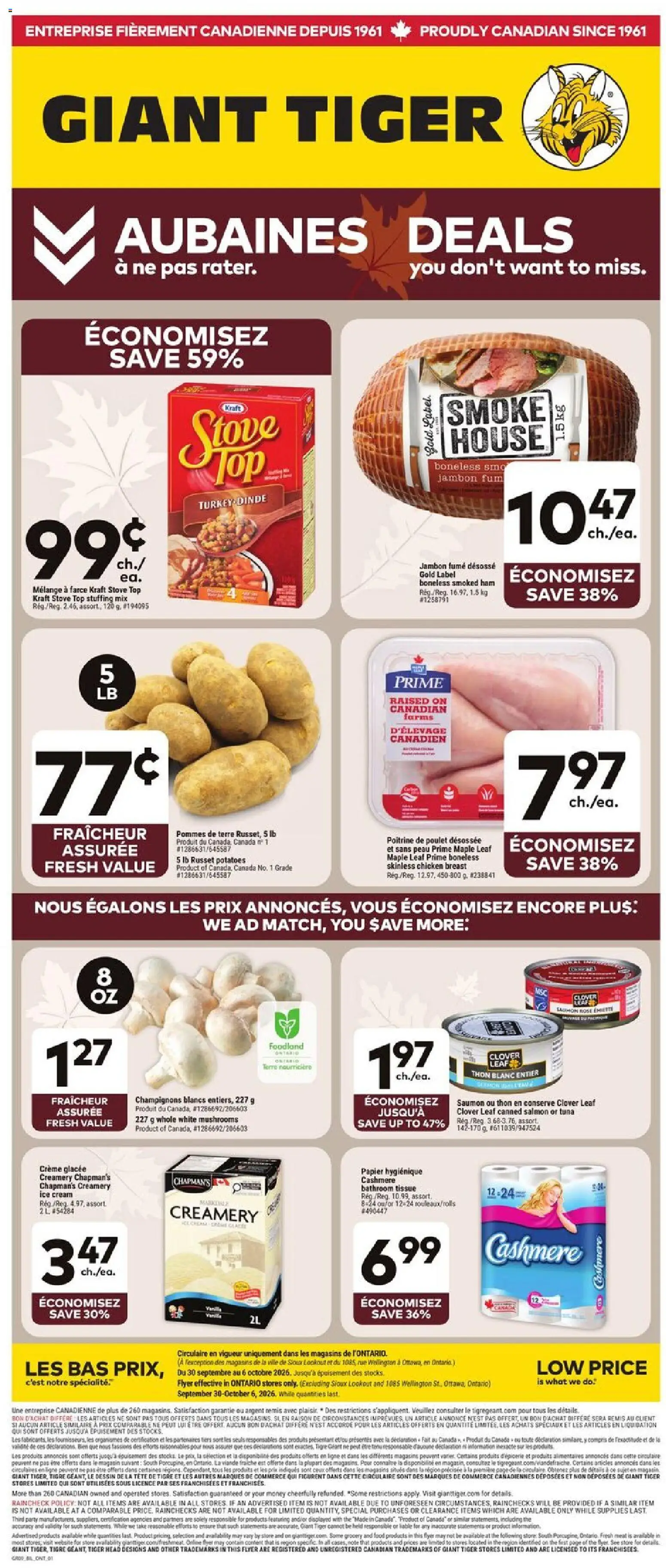 Giant Tiger weekly flyer / circulaire Flyer in Canada