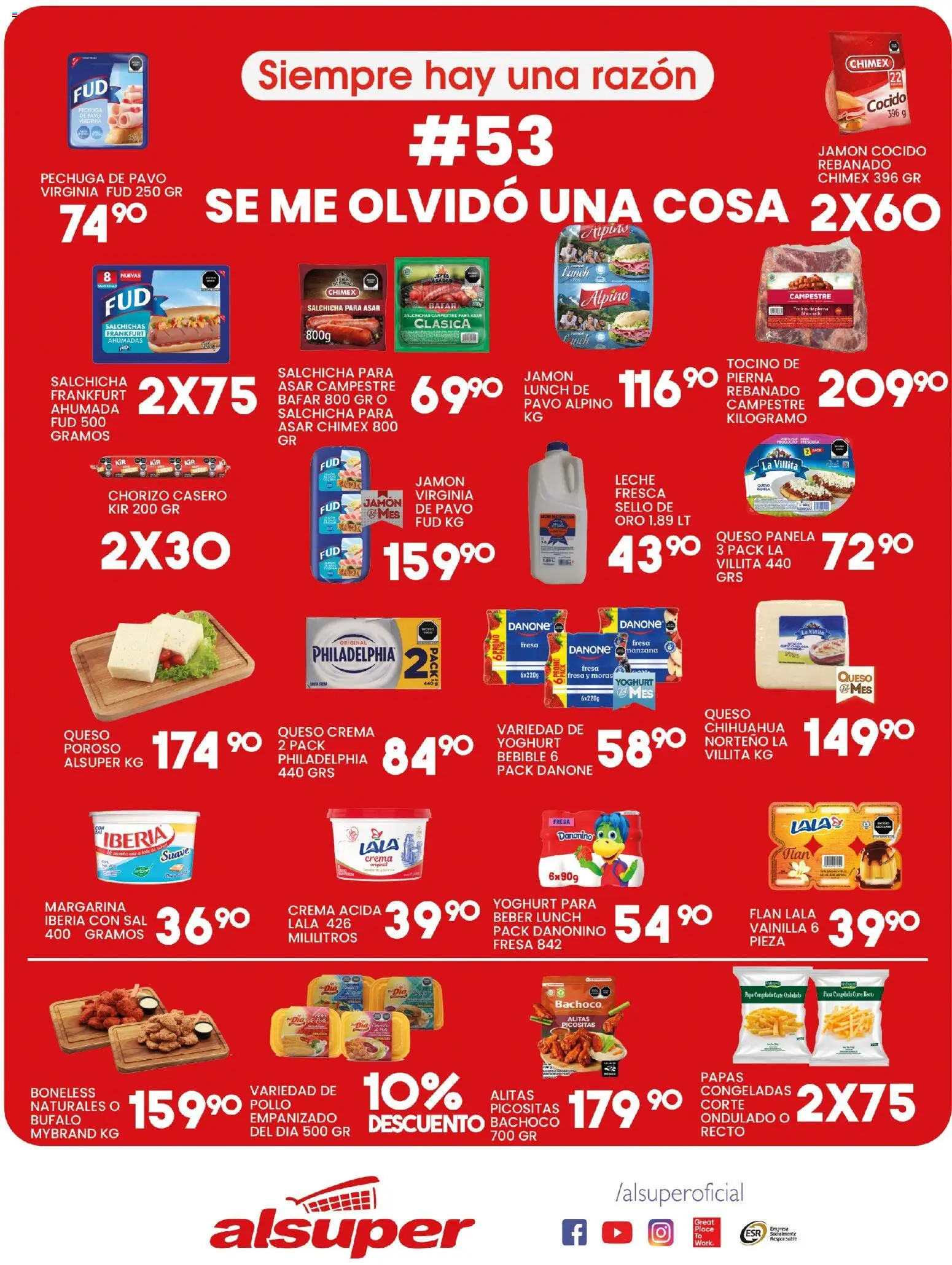 Alsuper folleto Folleto in México