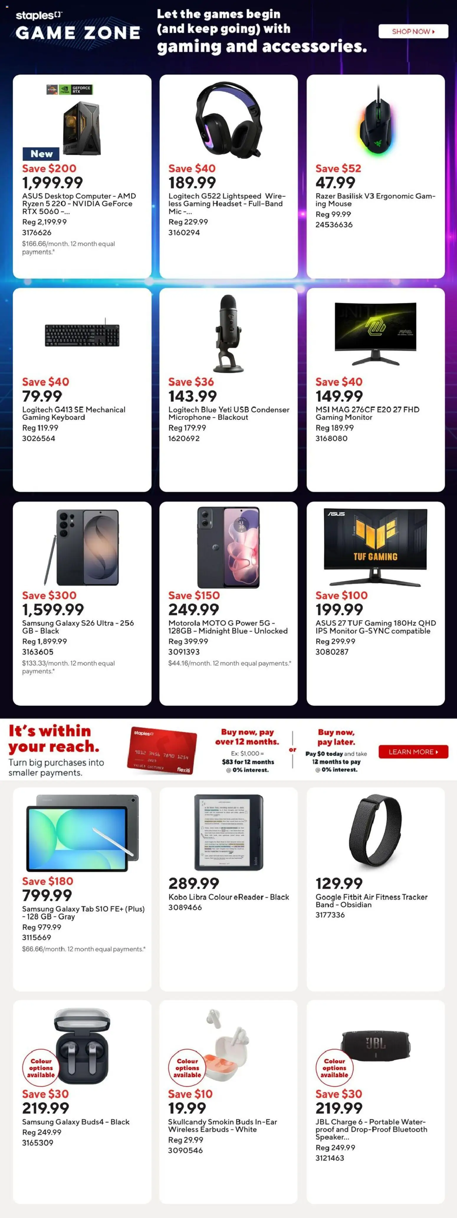 Staples weekly flyer Flyer in Canada