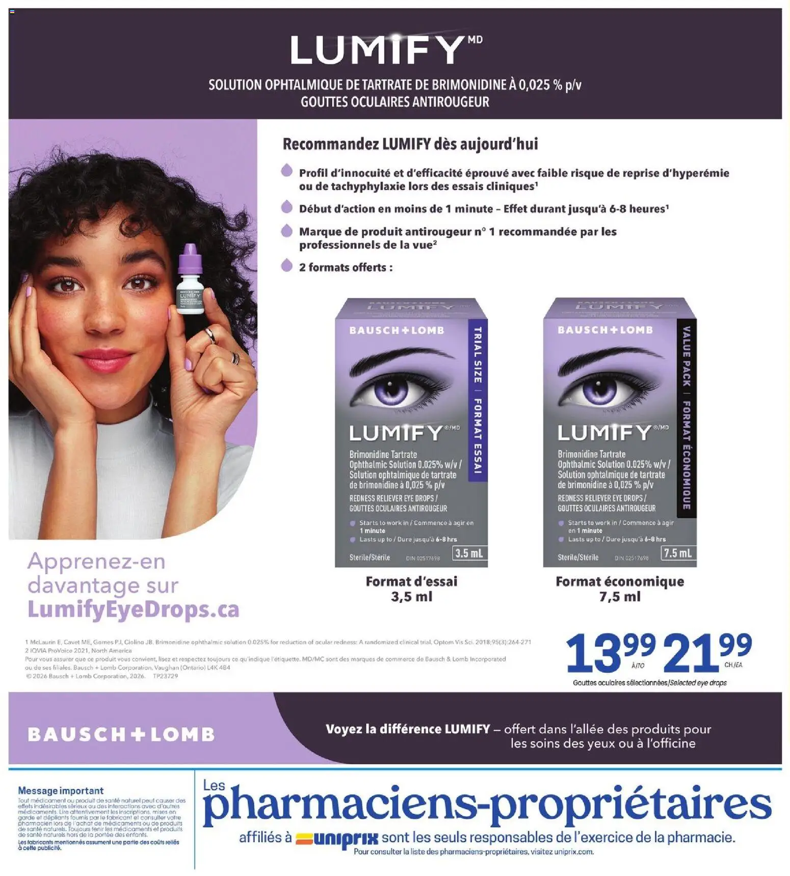 Uniprix weekly flyer / circulaire Flyer in Canada