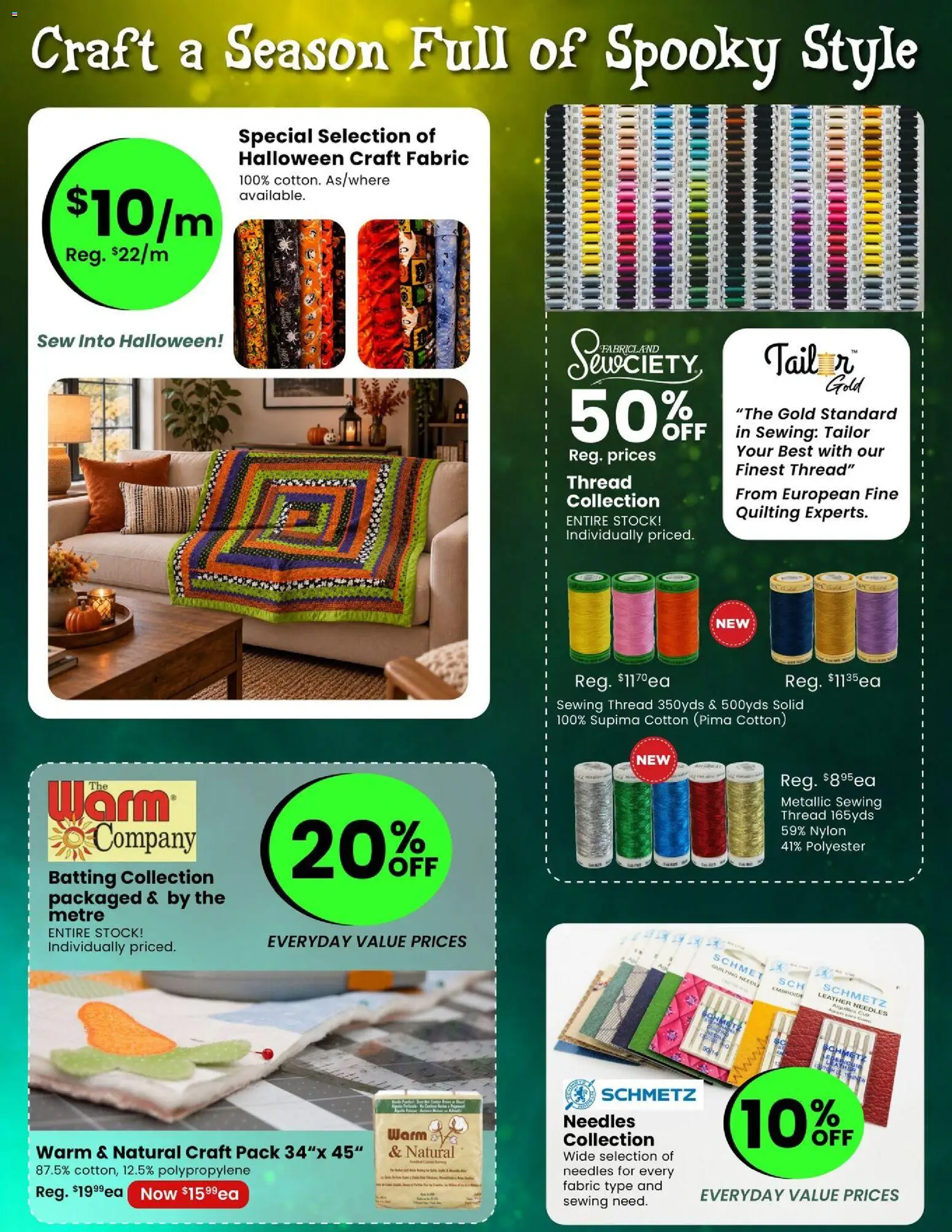 Fabricland weekly flyer / circulaire Flyer in Canada