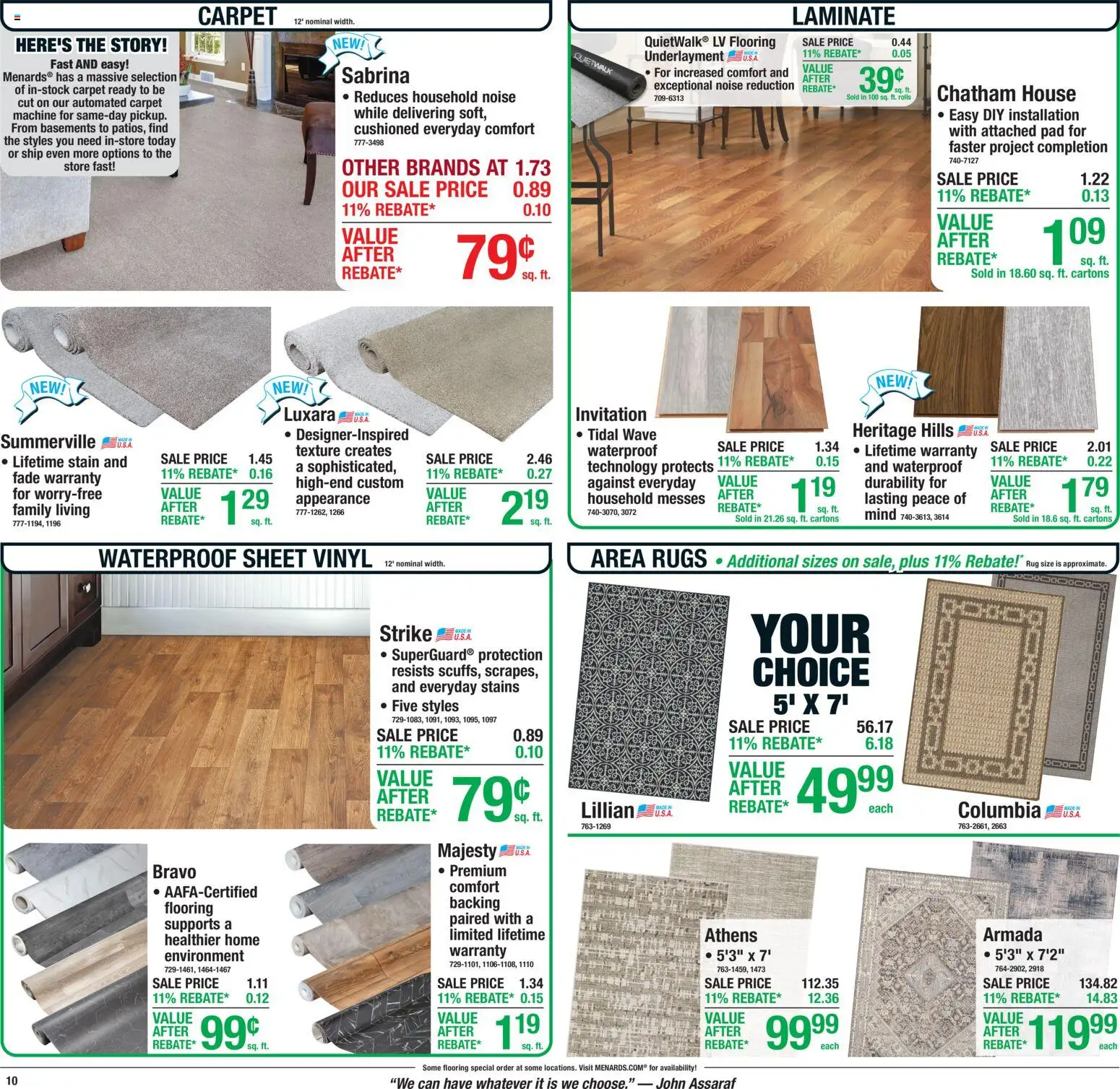 The new Menards flyer is now online. See all July offers on your mobile and save! | United States