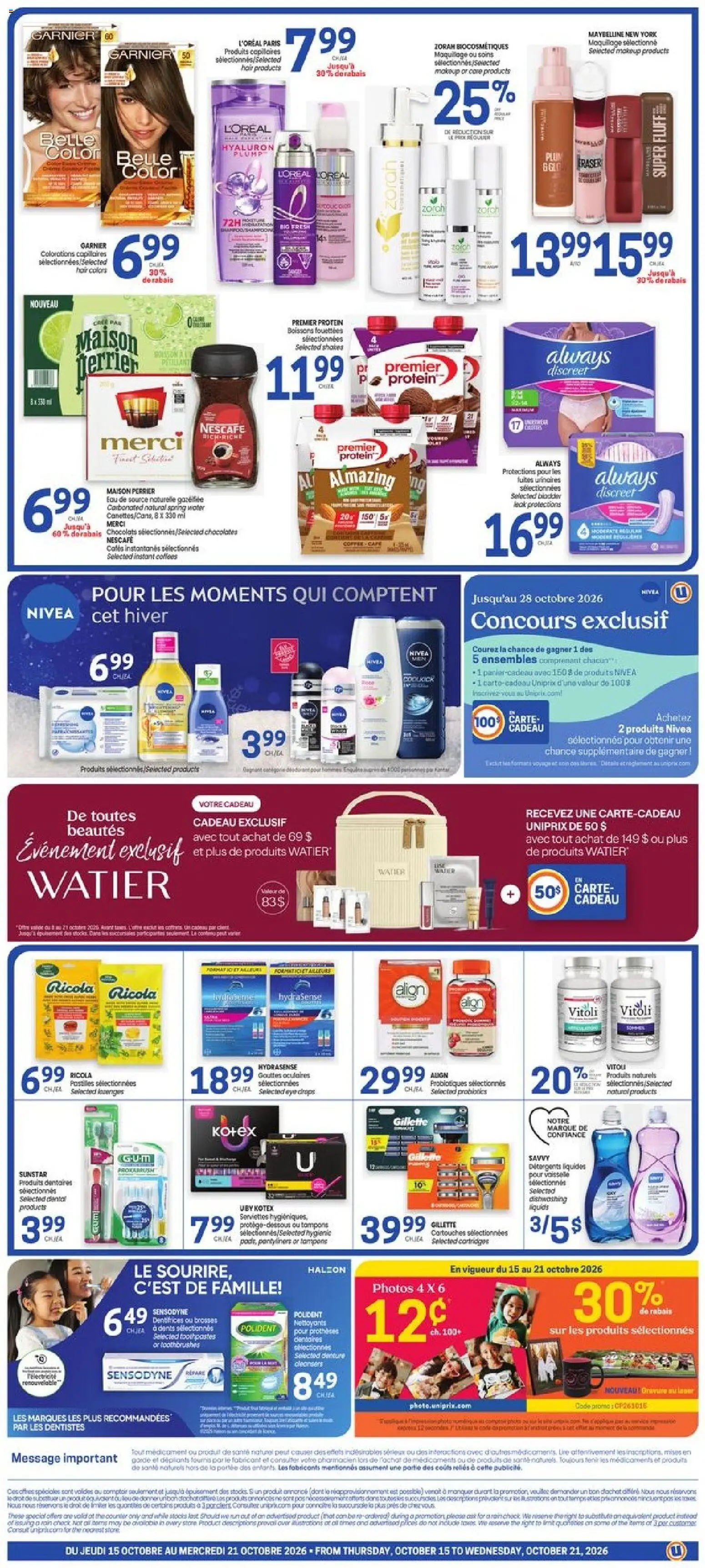 Uniprix weekly flyer / circulaire Flyer in Canada